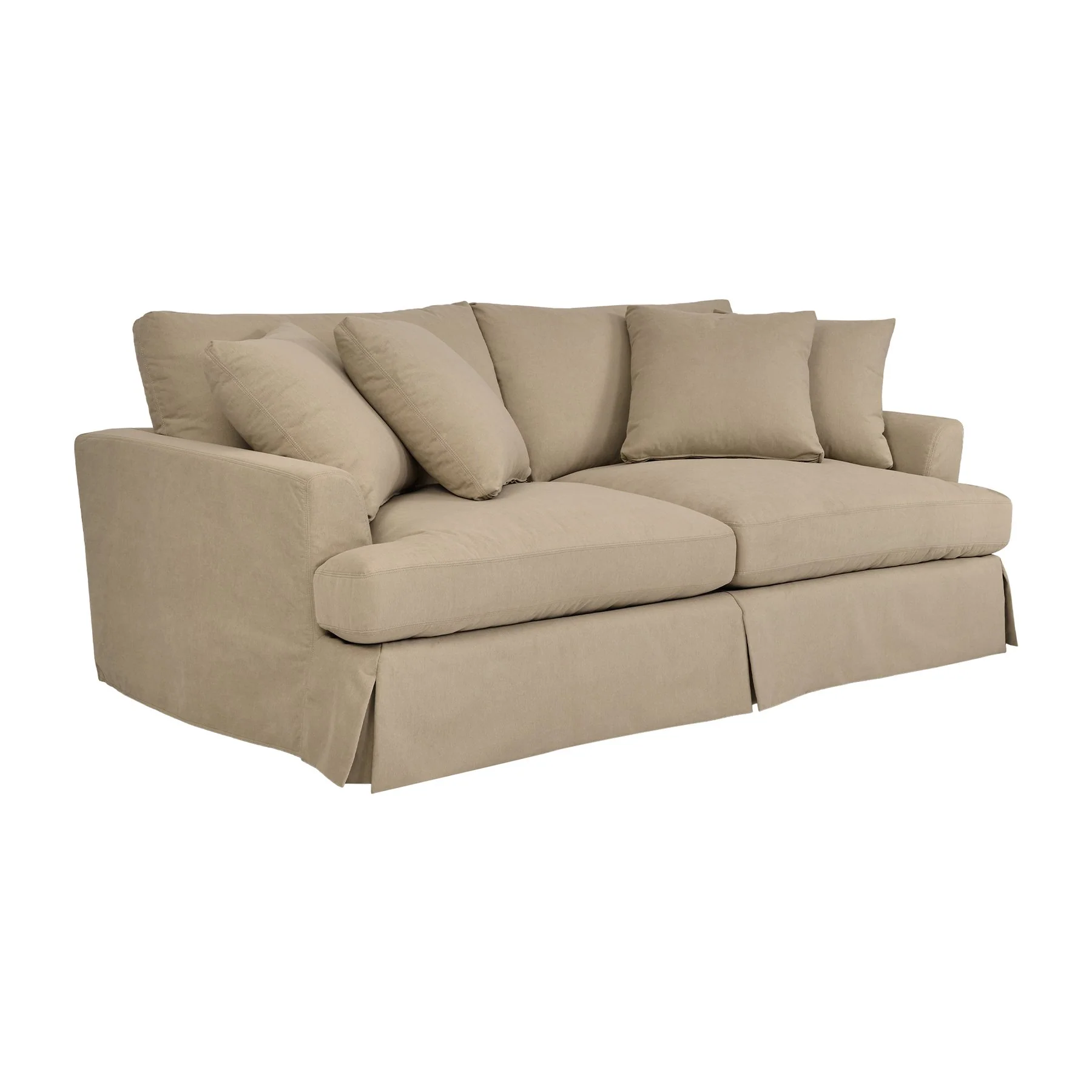 Ciara 93" Upholstered Sofa in Sahara Brown - Image 2