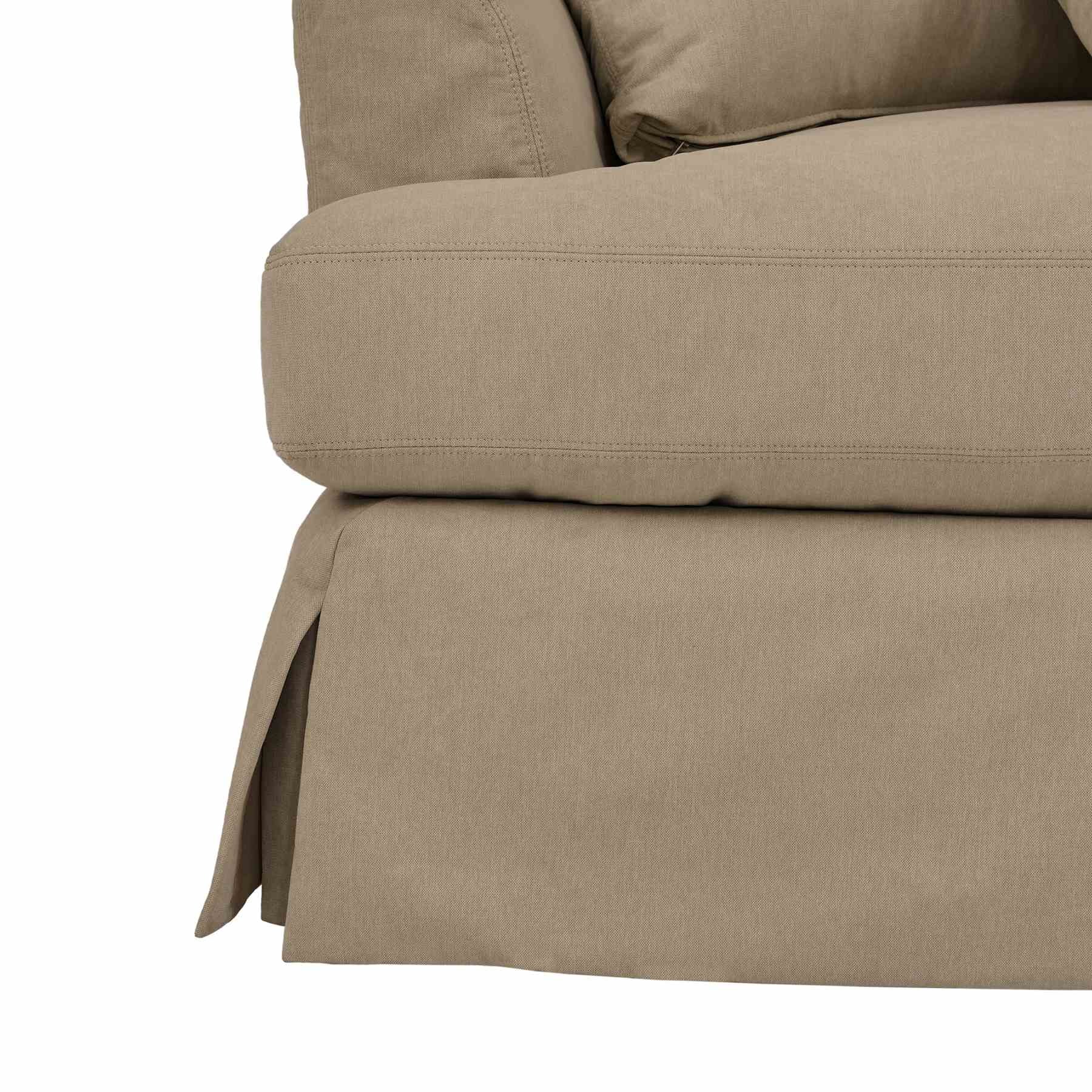 Ciara 93" Upholstered Sofa in Sahara Brown - Image 7