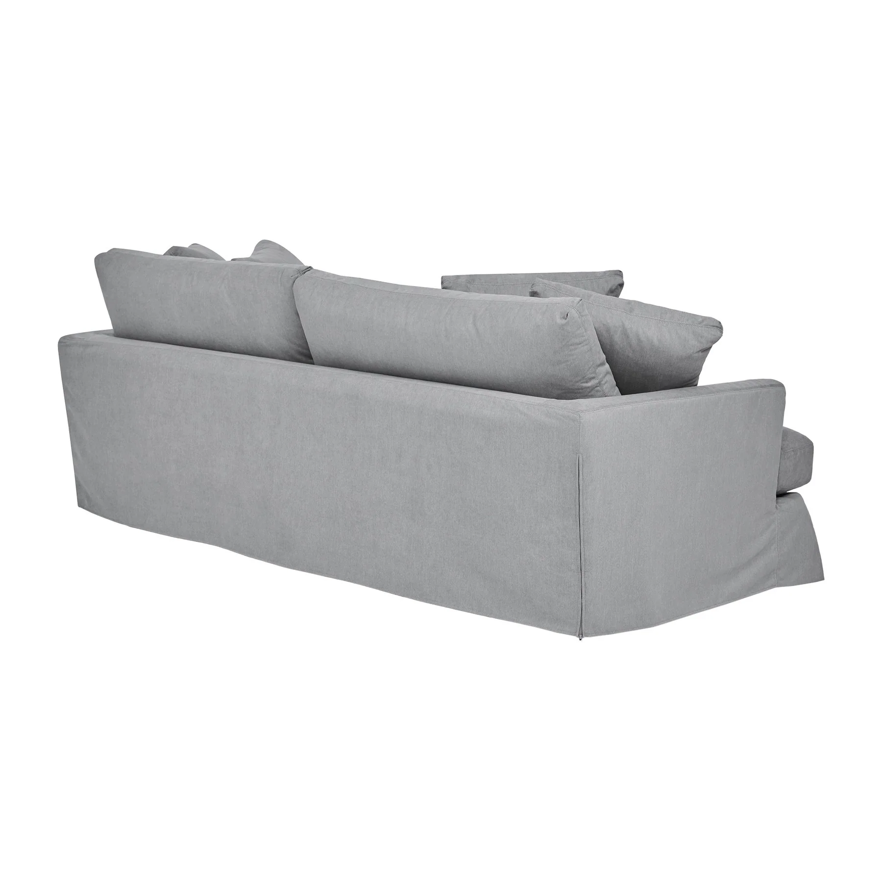Ciara 93" Upholstered Sofa in Slate Gray - Image 3