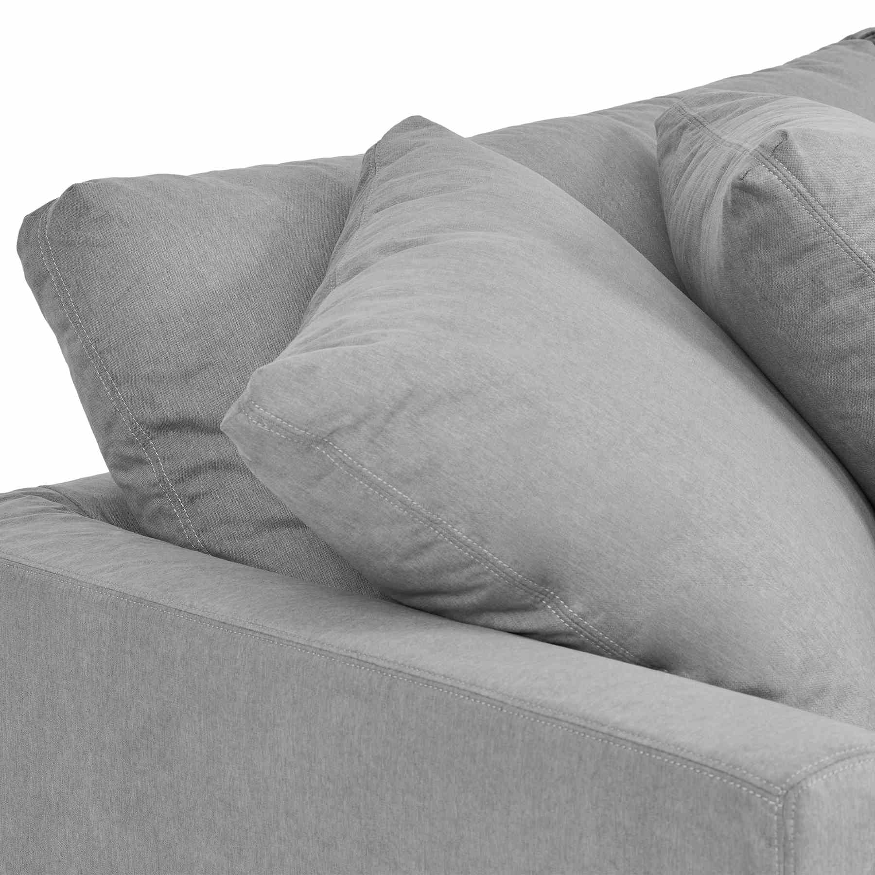 Ciara 93" Upholstered Sofa in Slate Gray - Image 4