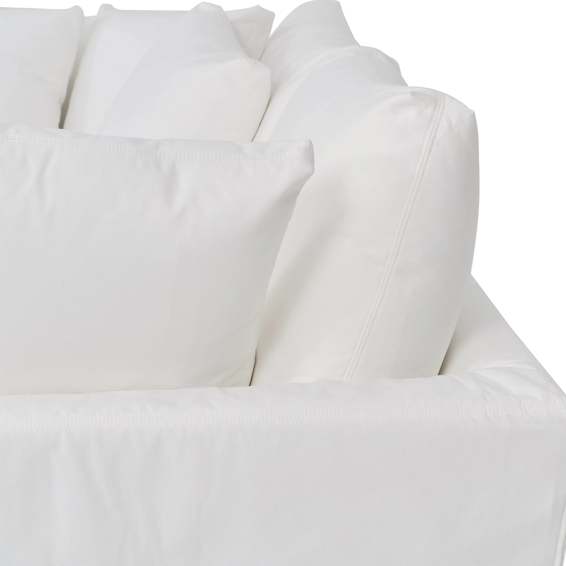 Ciara Upholstered 3 Piece Sectional Sofa in Pearl - Image 5
