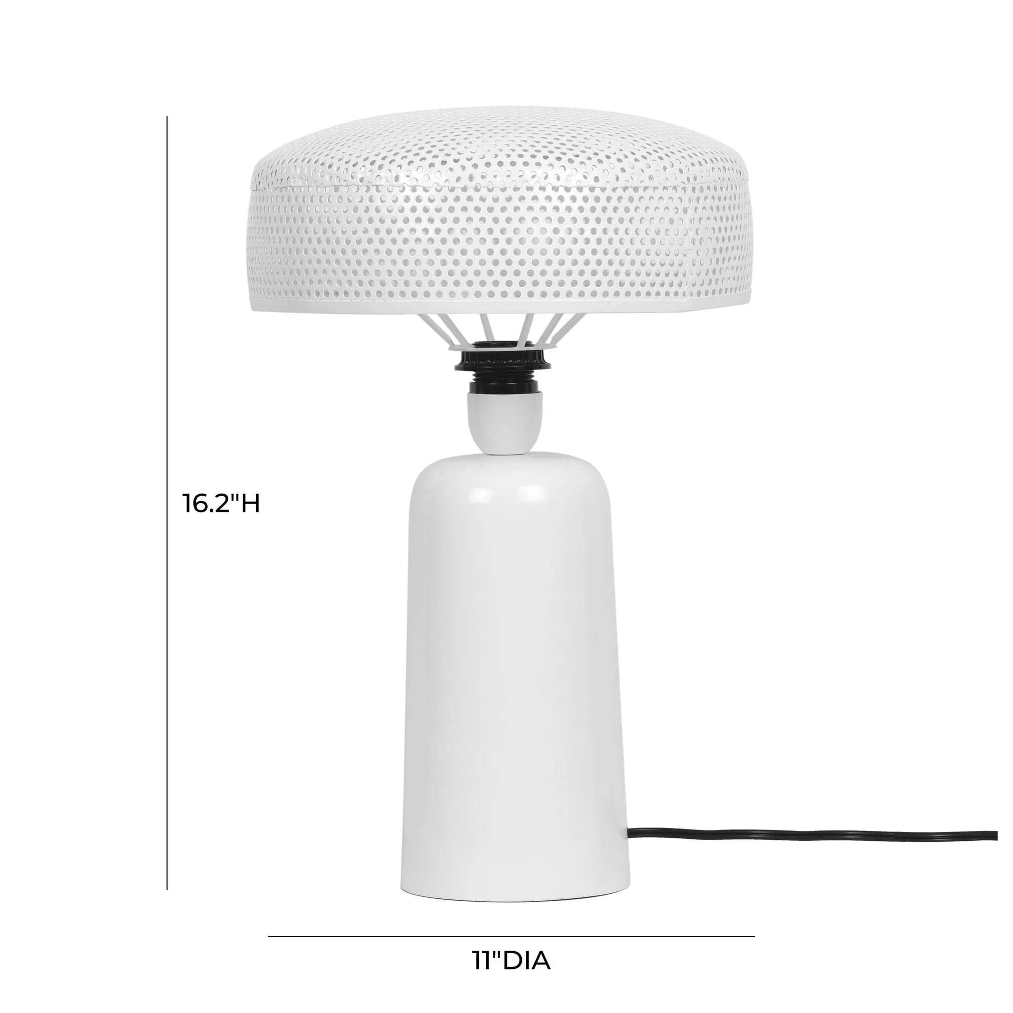 Cindy White Metal Table Lamp - Image 5