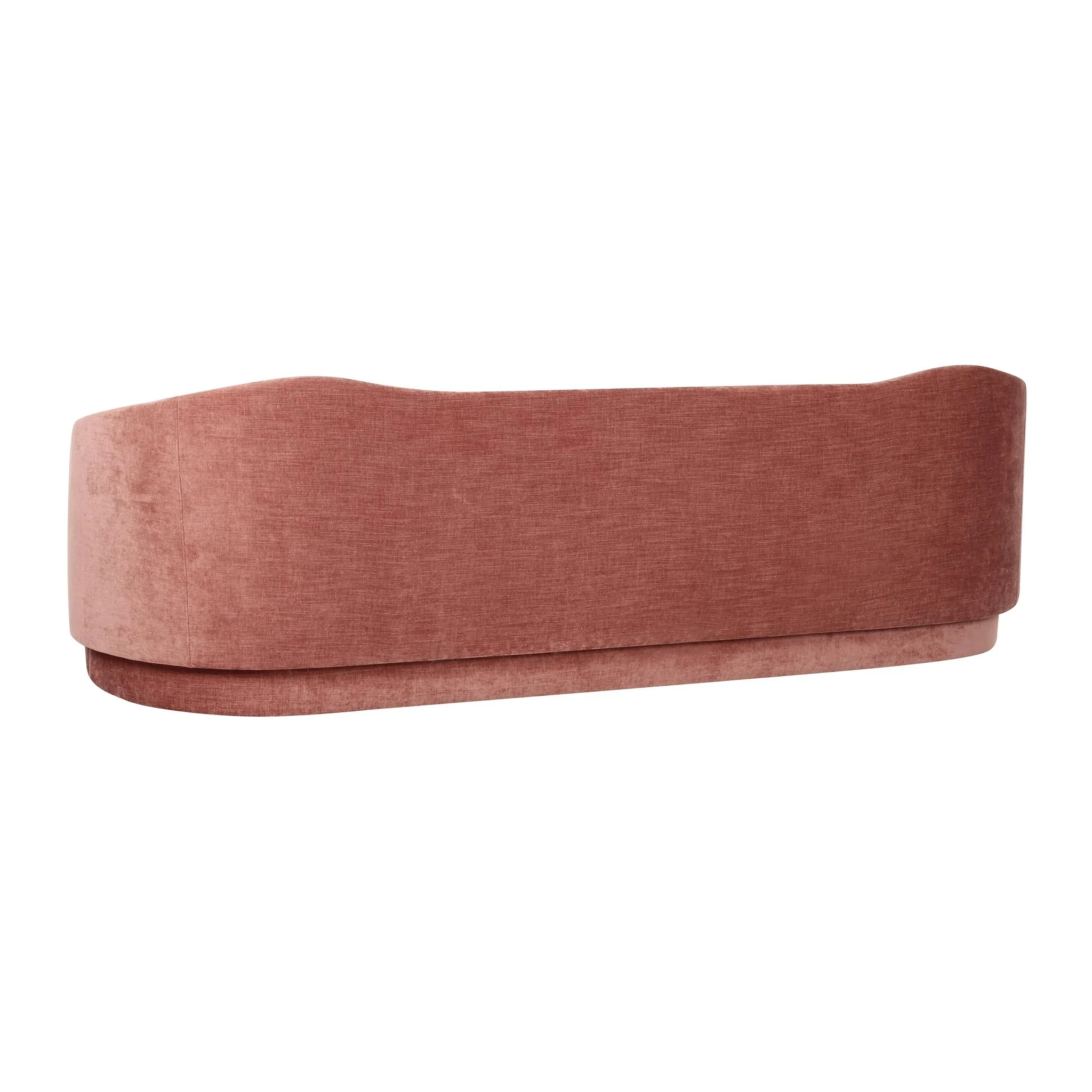 Circe Mauve Textured Velvet Sofa - Image 4