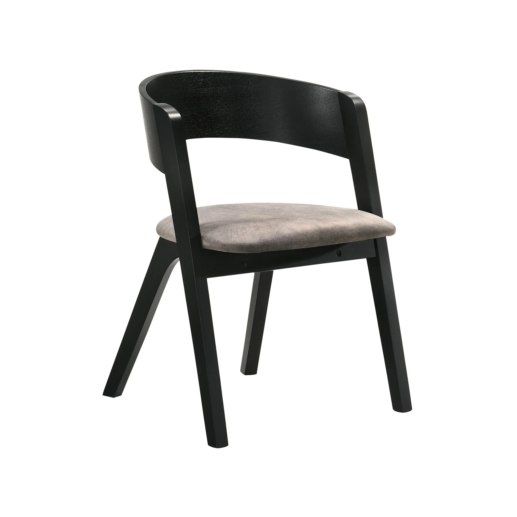 Cirque and Jackie 5 Piece Black Round Dining Set - Image 2