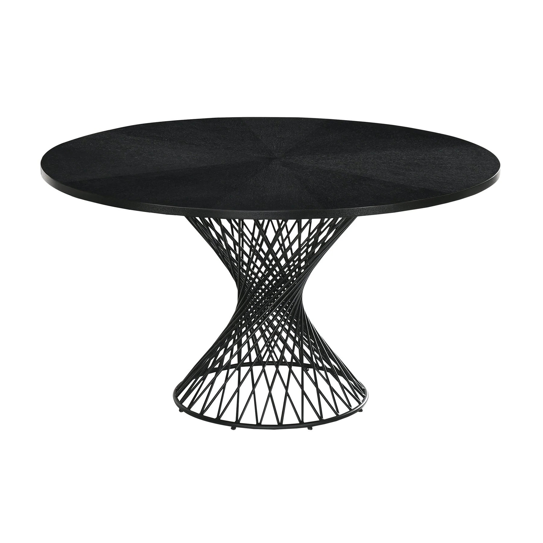 Cirque and Polly 5 Piece Black Round Dining Set - Image 5