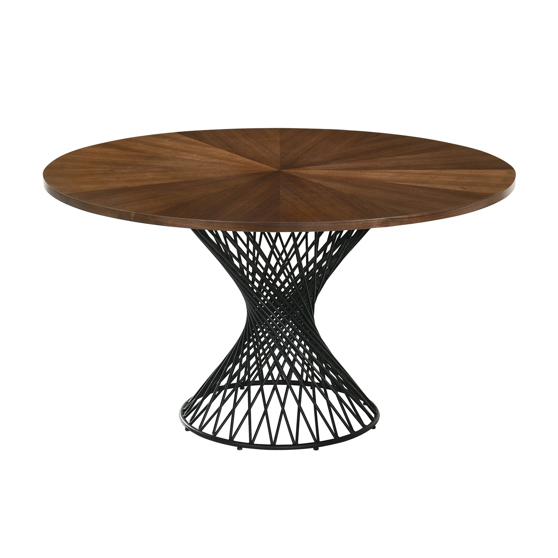 Cirque and Rowan 5 Piece Walnut Round Dining Set - Image 5