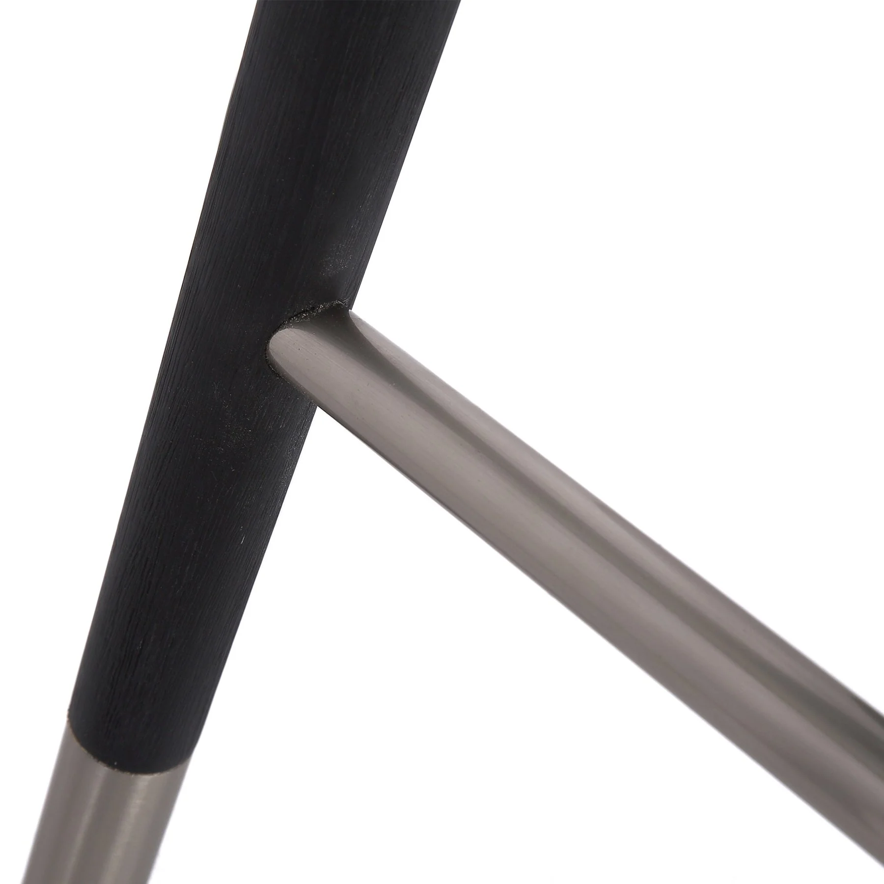 Clara Backless Modern 26" Black Faux Leather Bar Stool - Image 3