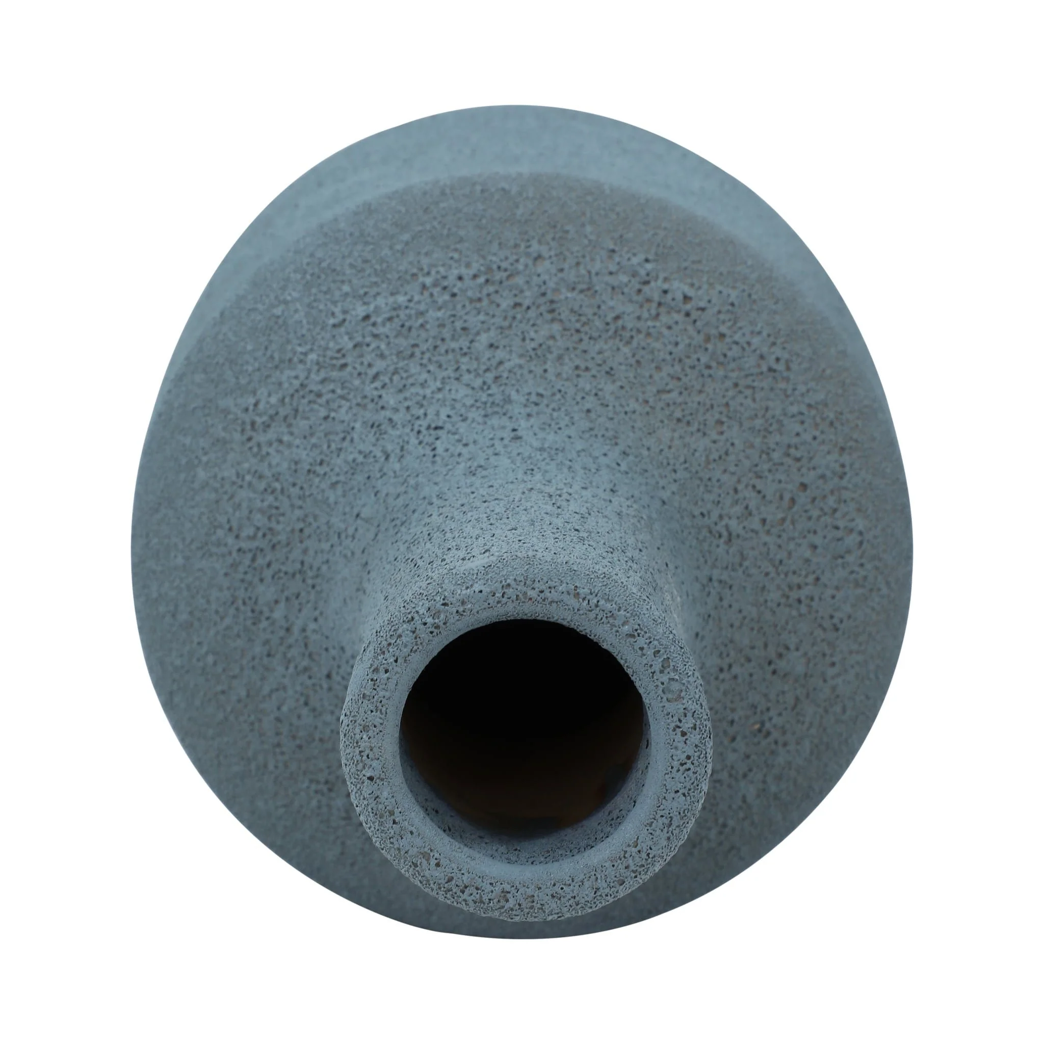 Clay, 13" Volcanic Texture Vase, Blue - Image 5