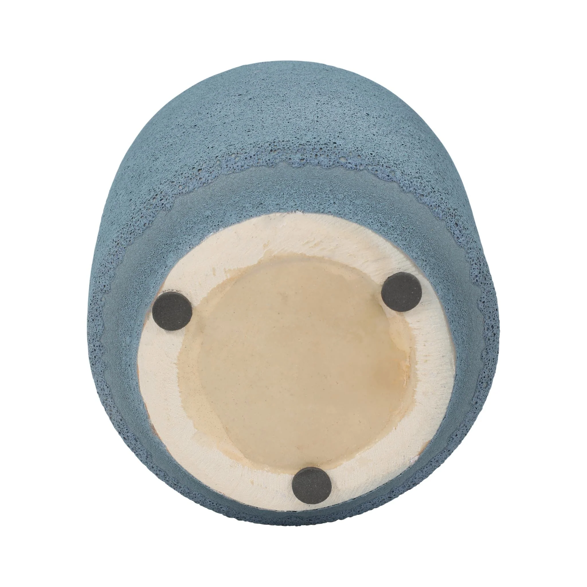 Clay, 13" Volcanic Texture Vase, Blue - Image 6