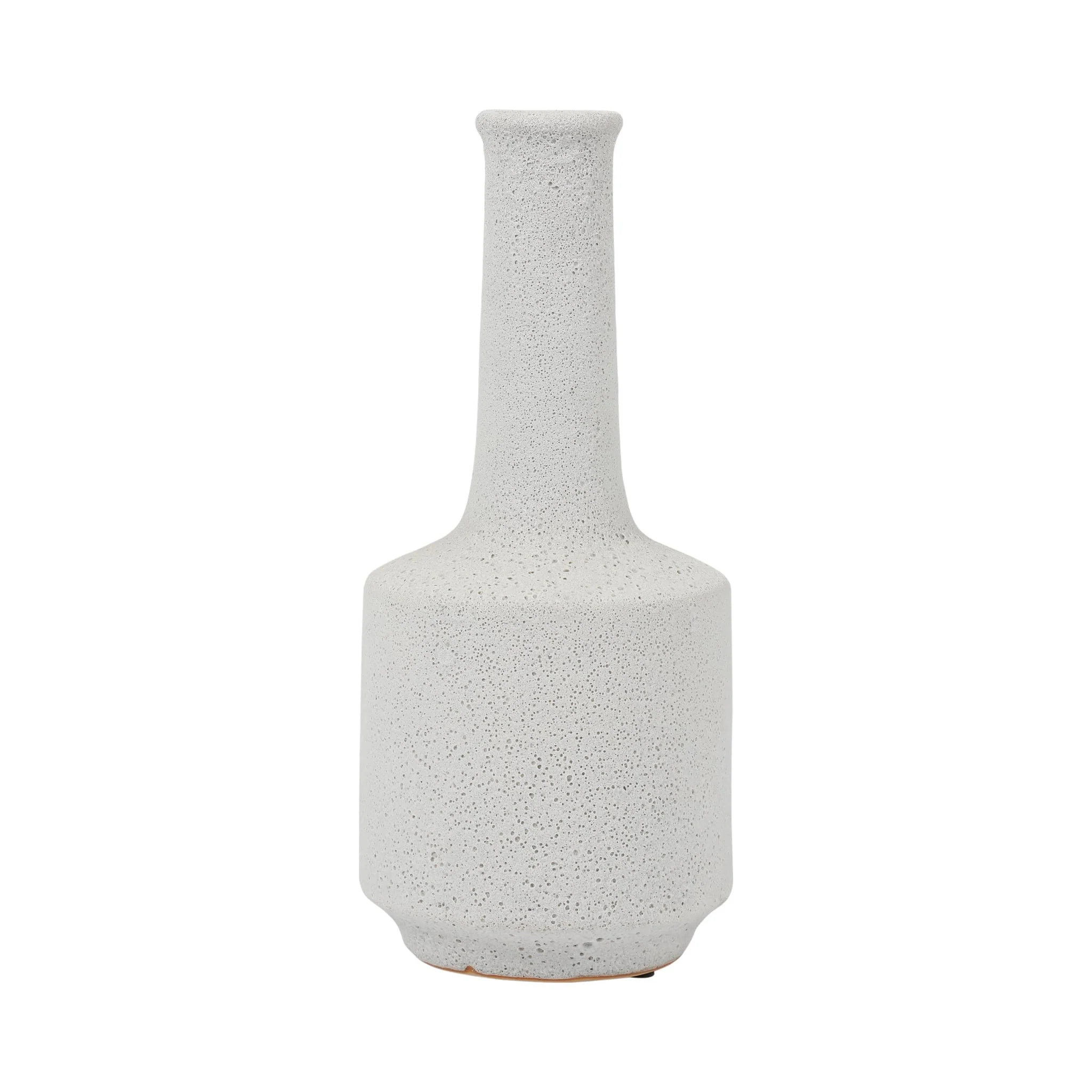 Clay, 16" Volcanic Texture Vase, White - Image 3