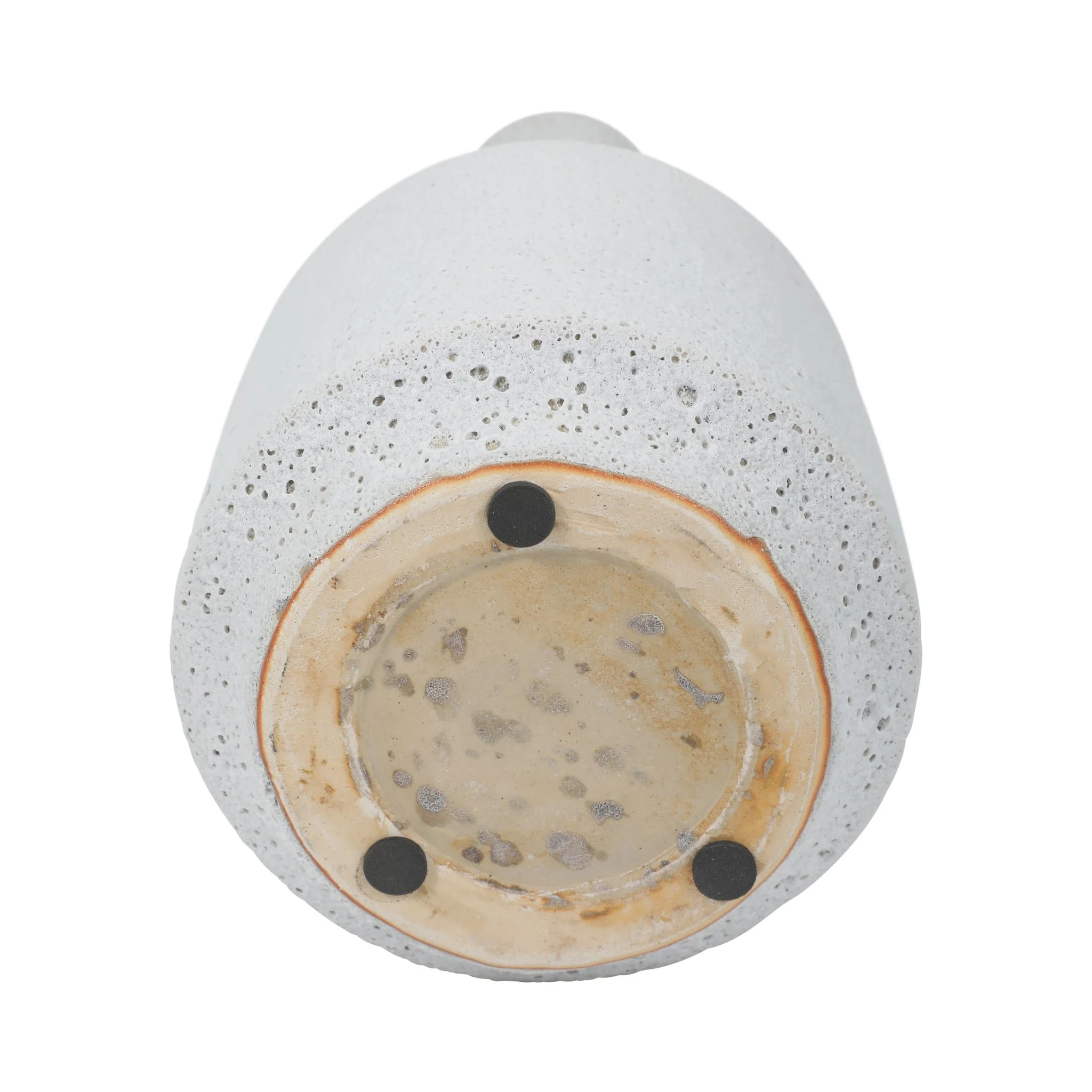 Clay, 16" Volcanic Texture Vase, White - Image 6