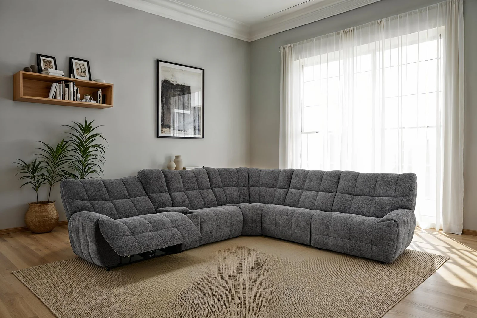 Clemens Power Sectional, Dark Gray - Image 2
