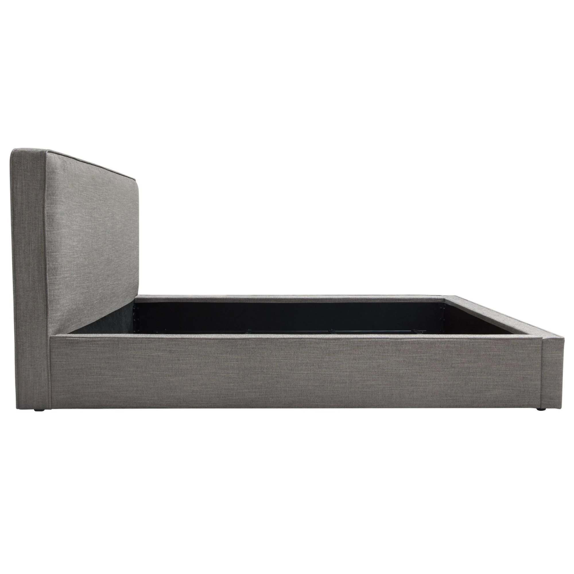 Cloud 43" Low Profile Eastern King Bed in Grey Fabric by Diamond Sofa - Image 5