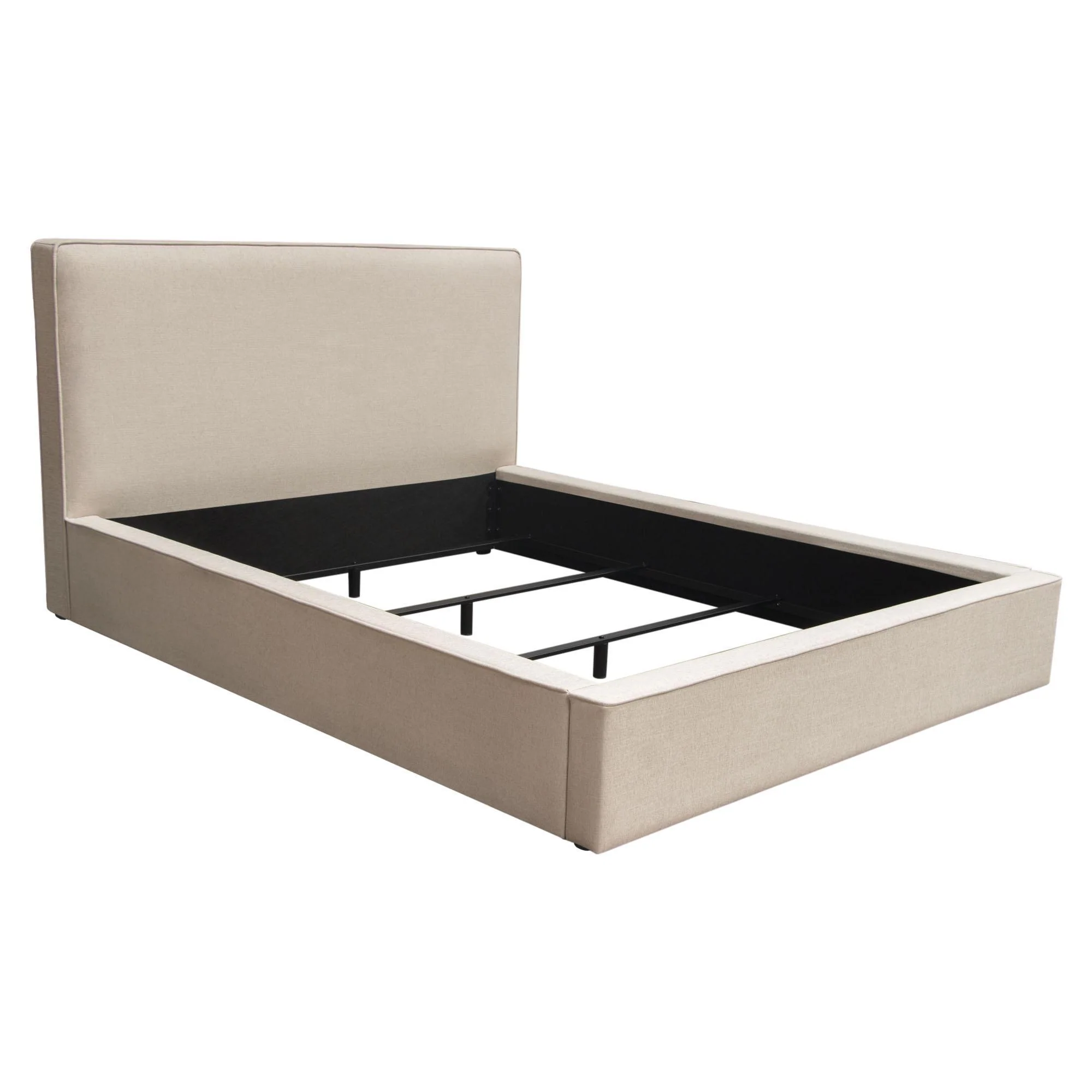 Cloud 43" Low Profile Eastern King Bed in Sand Fabric by Diamond Sofa - Image 4