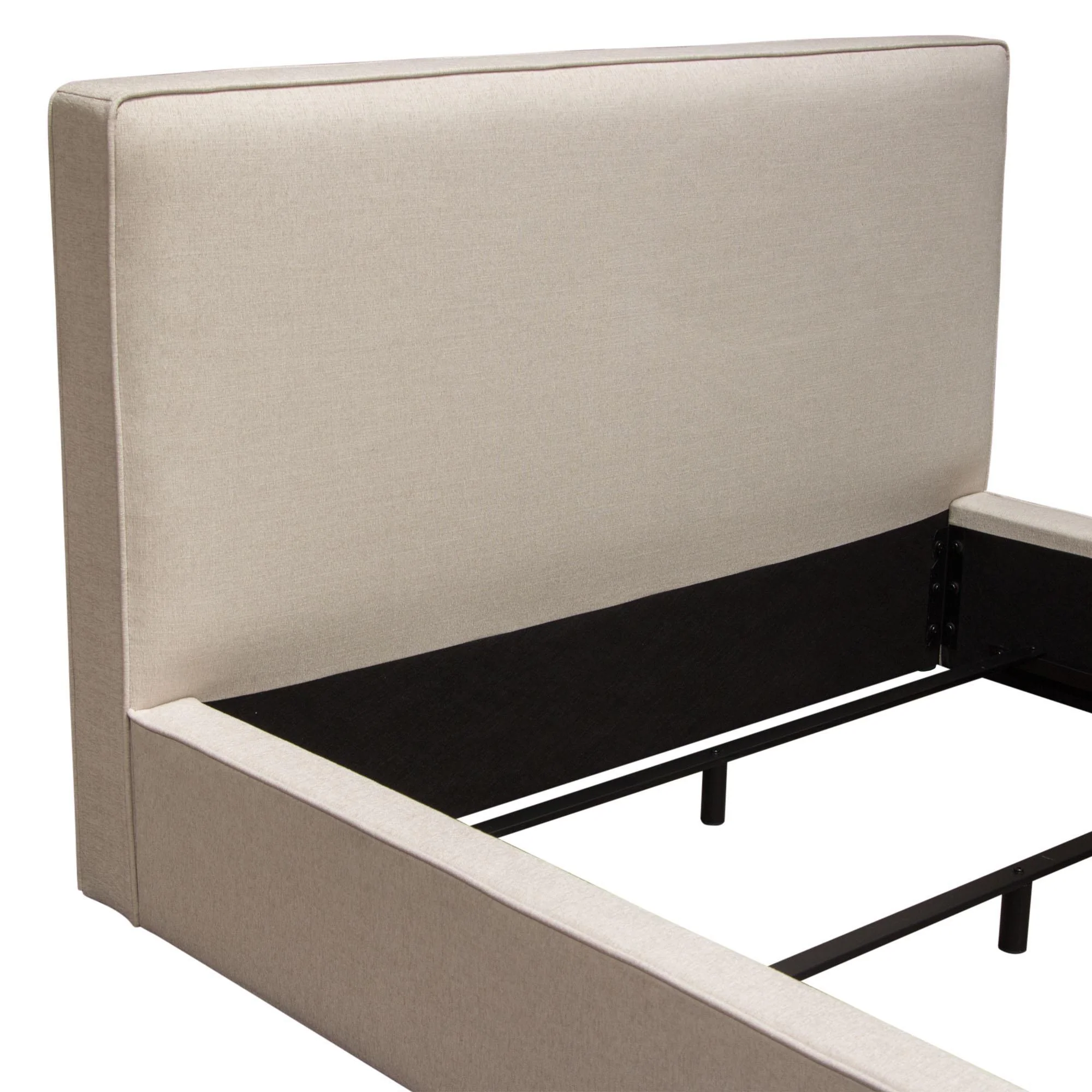 Cloud 43" Low Profile Eastern King Bed in Sand Fabric by Diamond Sofa - Image 7