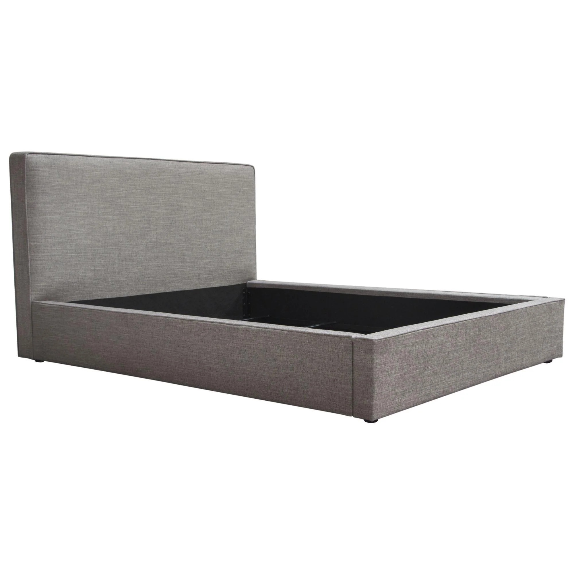 Cloud 43" Low Profile Queen Bed in Grey Fabric by Diamond Sofa - Image 3