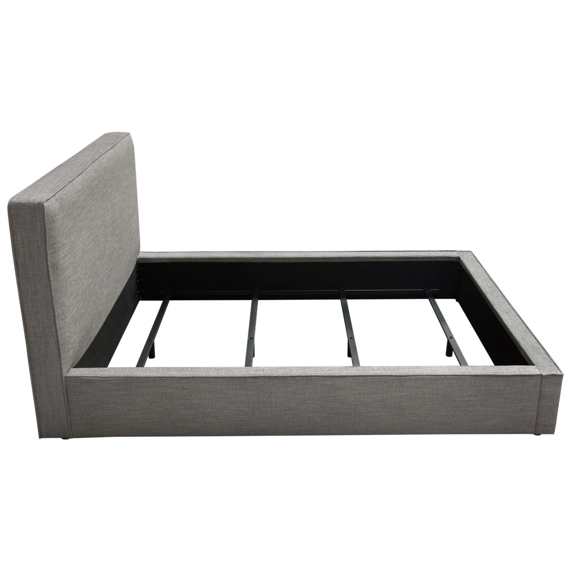 Cloud 43" Low Profile Queen Bed in Grey Fabric by Diamond Sofa - Image 6