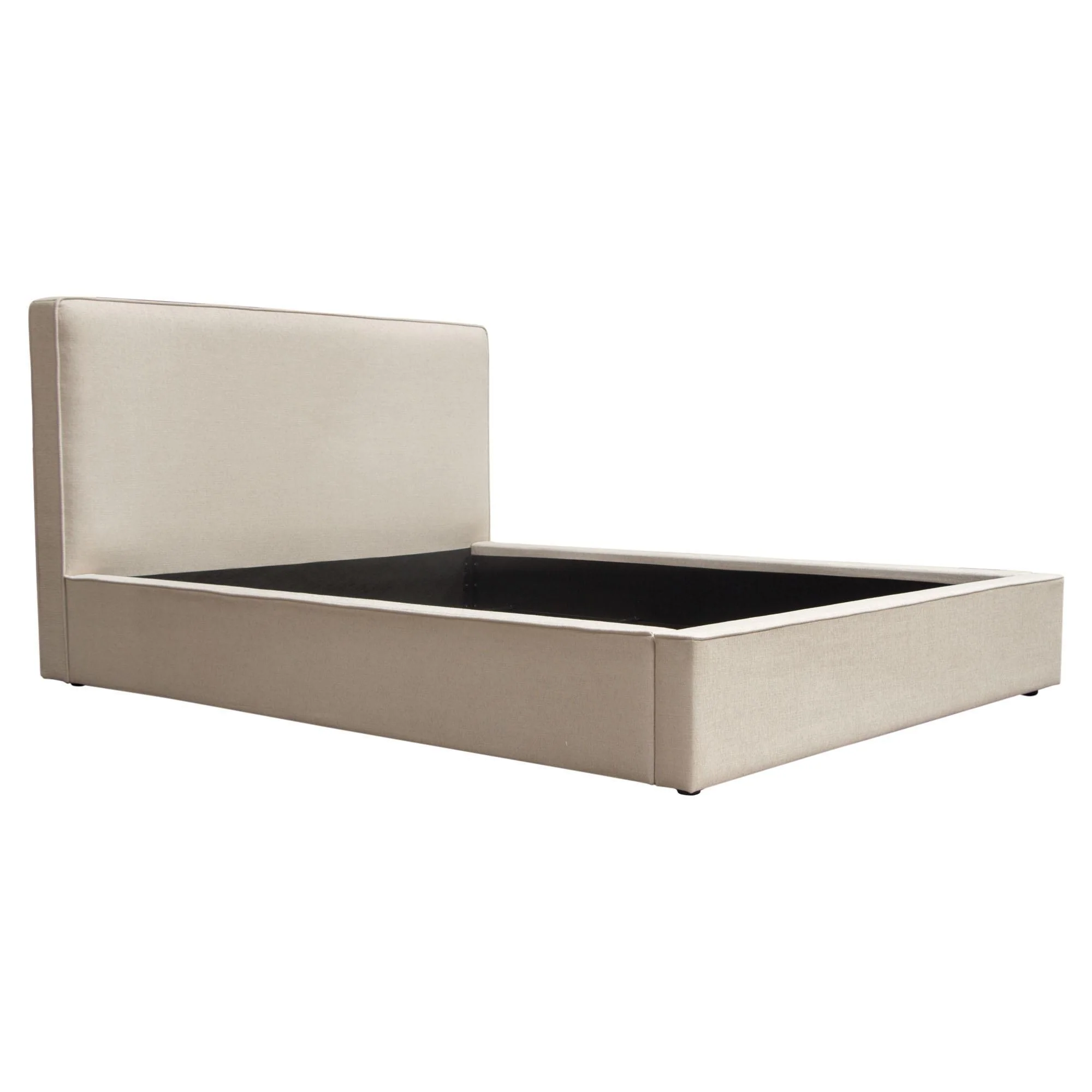 Cloud 43" Low Profile Queen Bed in Sand Fabric by Diamond Sofa - Image 3