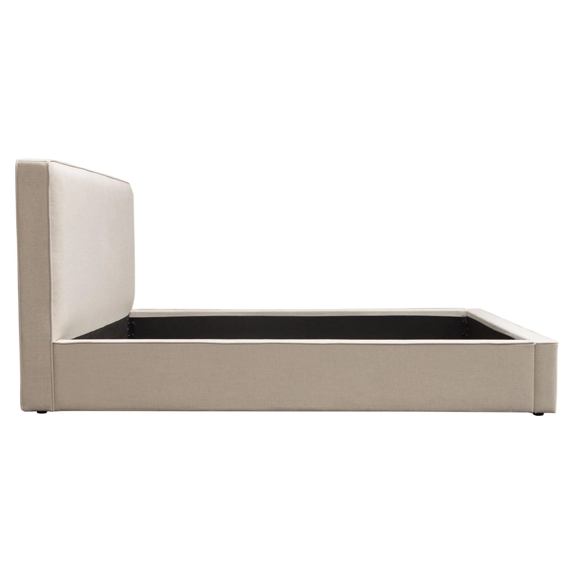 Cloud 43" Low Profile Queen Bed in Sand Fabric by Diamond Sofa - Image 5