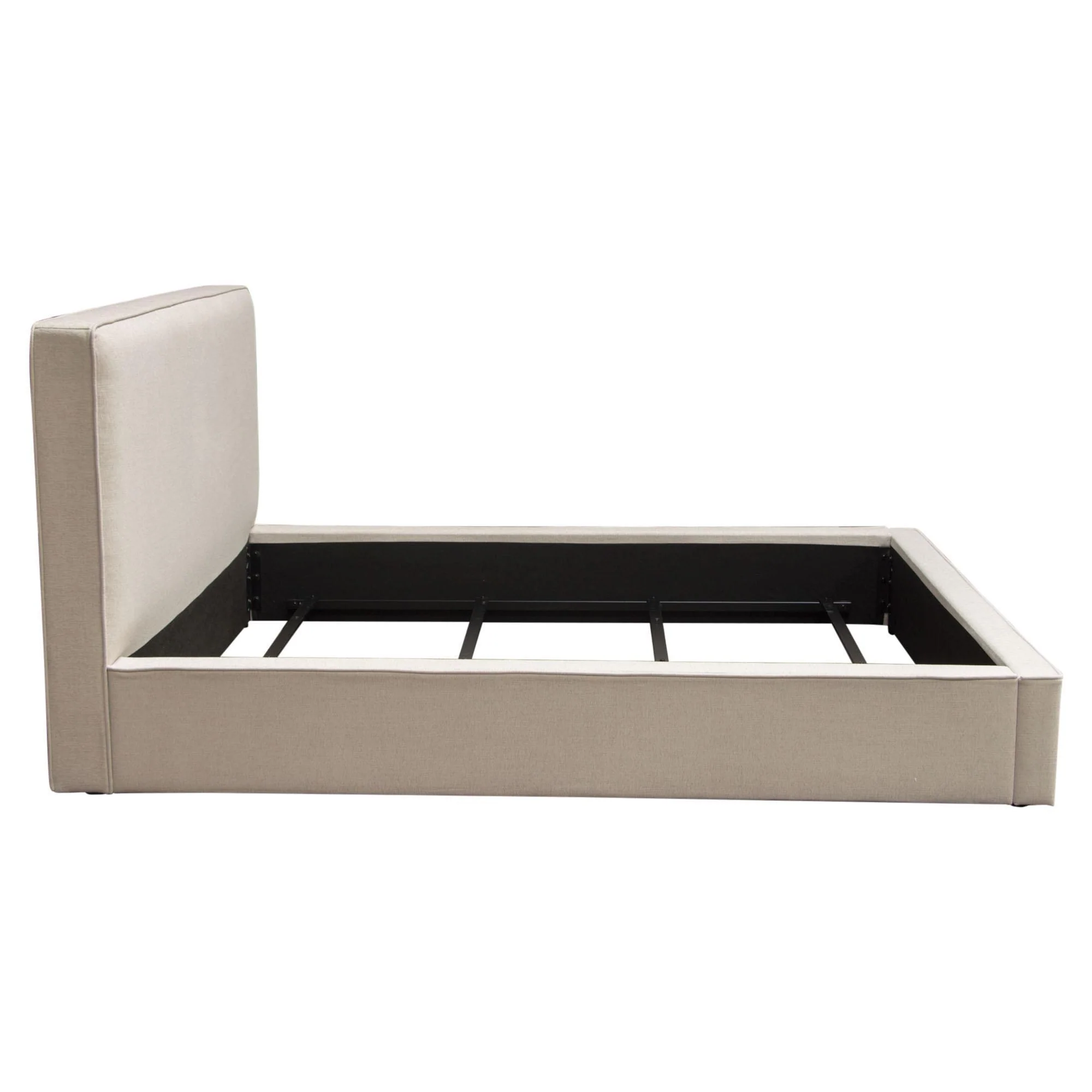 Cloud 43" Low Profile Queen Bed in Sand Fabric by Diamond Sofa - Image 6