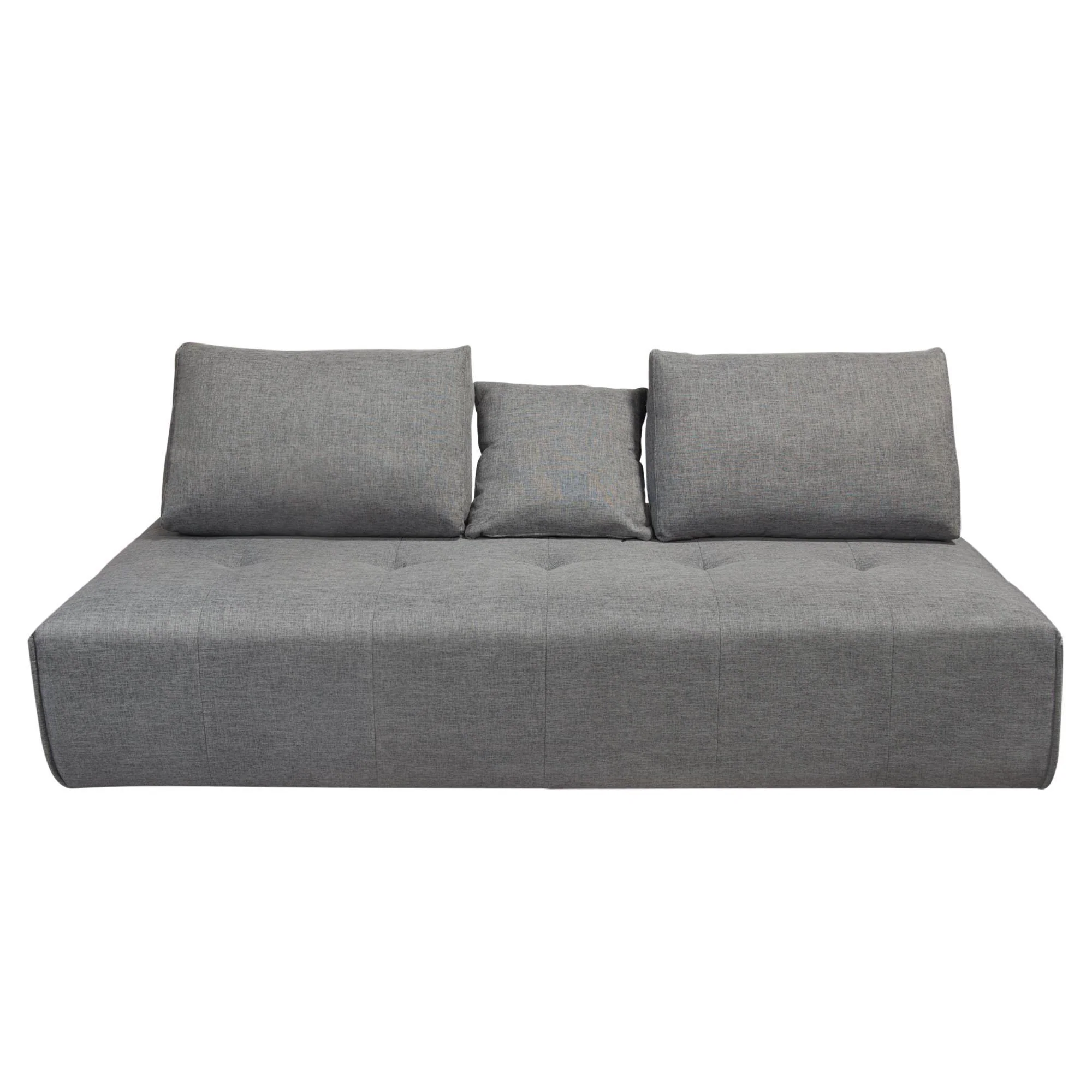 Cloud Lounge Seating Platform with Moveable Backrest Supports in Space Grey Fabric by Diamond Sofa - Image 3