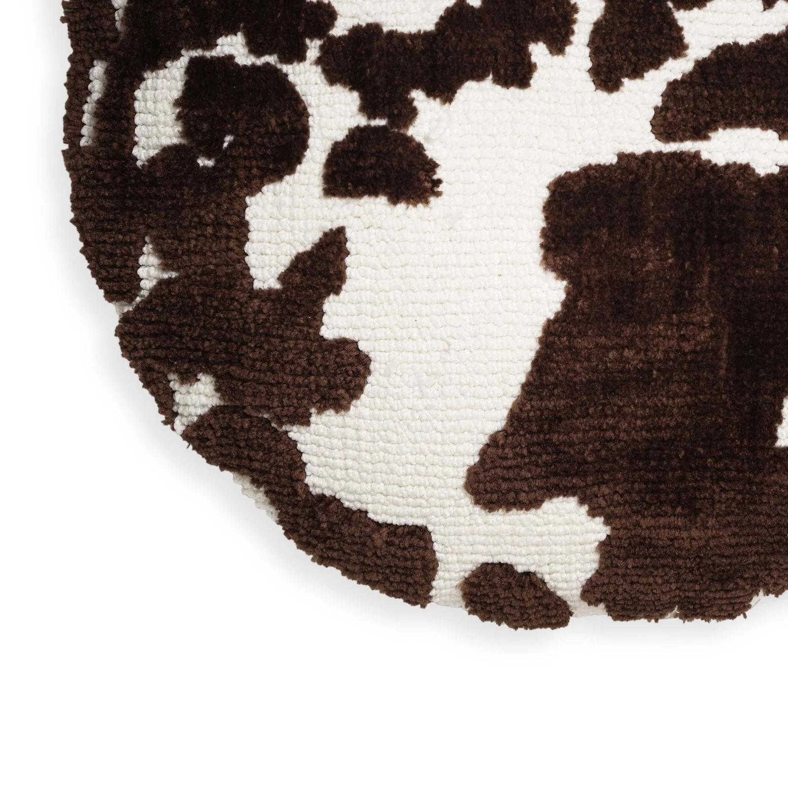 Coast Chocolate Brown Tufted 20" Round Pillow - Image 3