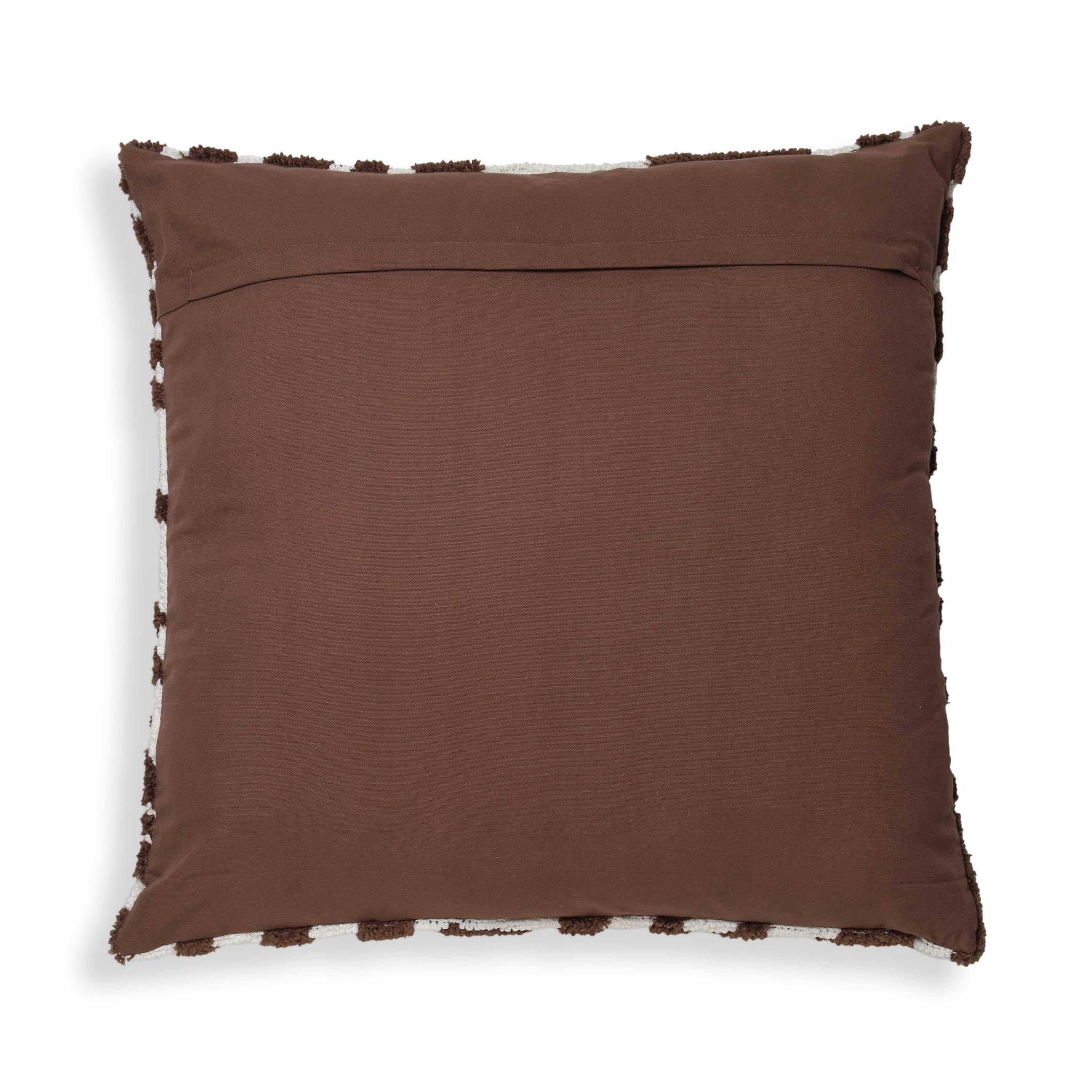 Coast Chocolate Brown Tufted 26" Square Pillow - Image 2