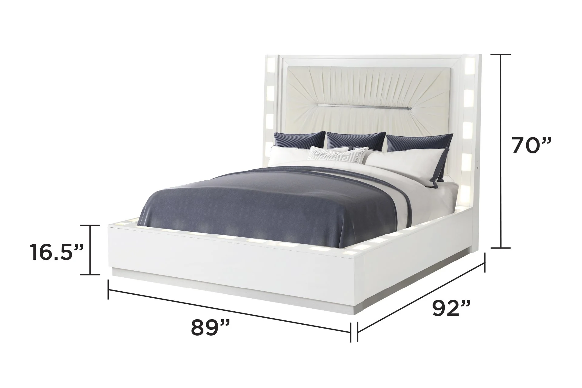 Coco King 5PC with Vanity Bedroom Set - Image 3