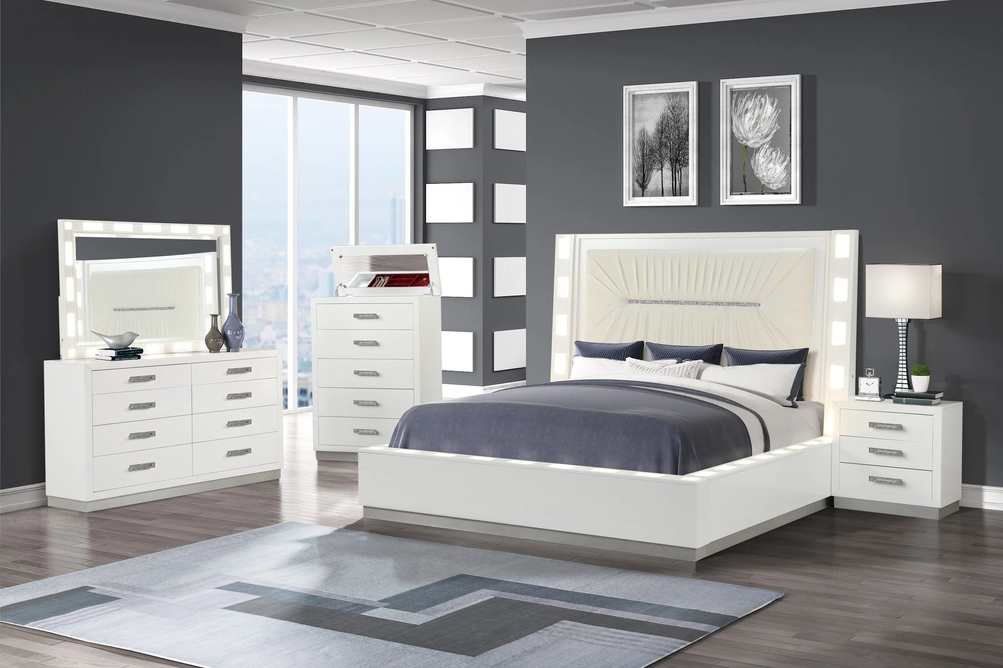 Coco Queen 5 PC Bedroom Set - Image 22