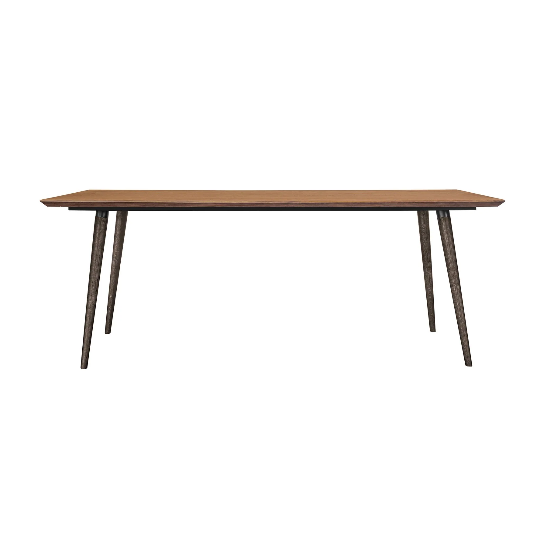 Coco Rustic Oak Wood Dining Table in Balsamico - Image 2