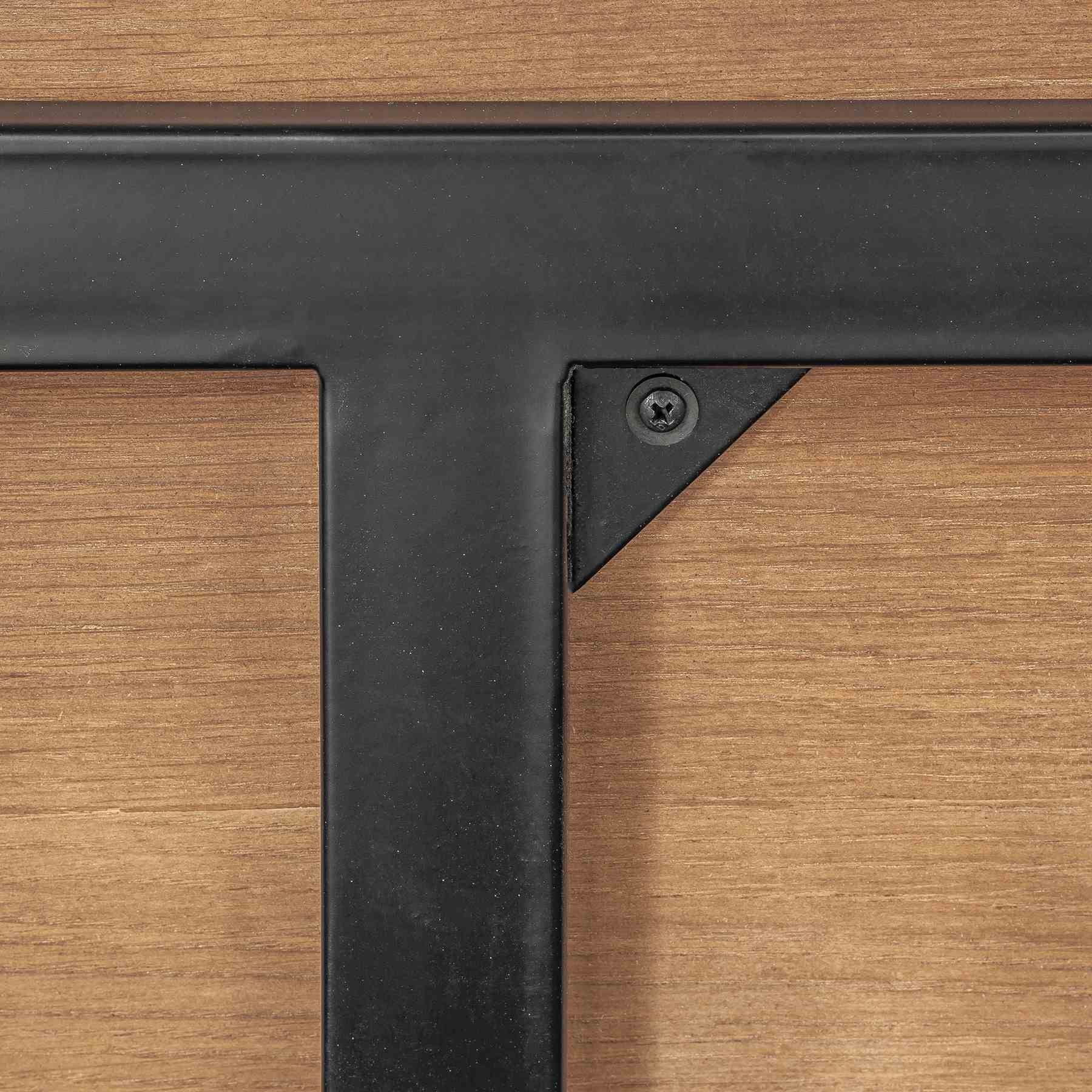 Coco Rustic Oak Wood Dining Table in Balsamico - Image 4