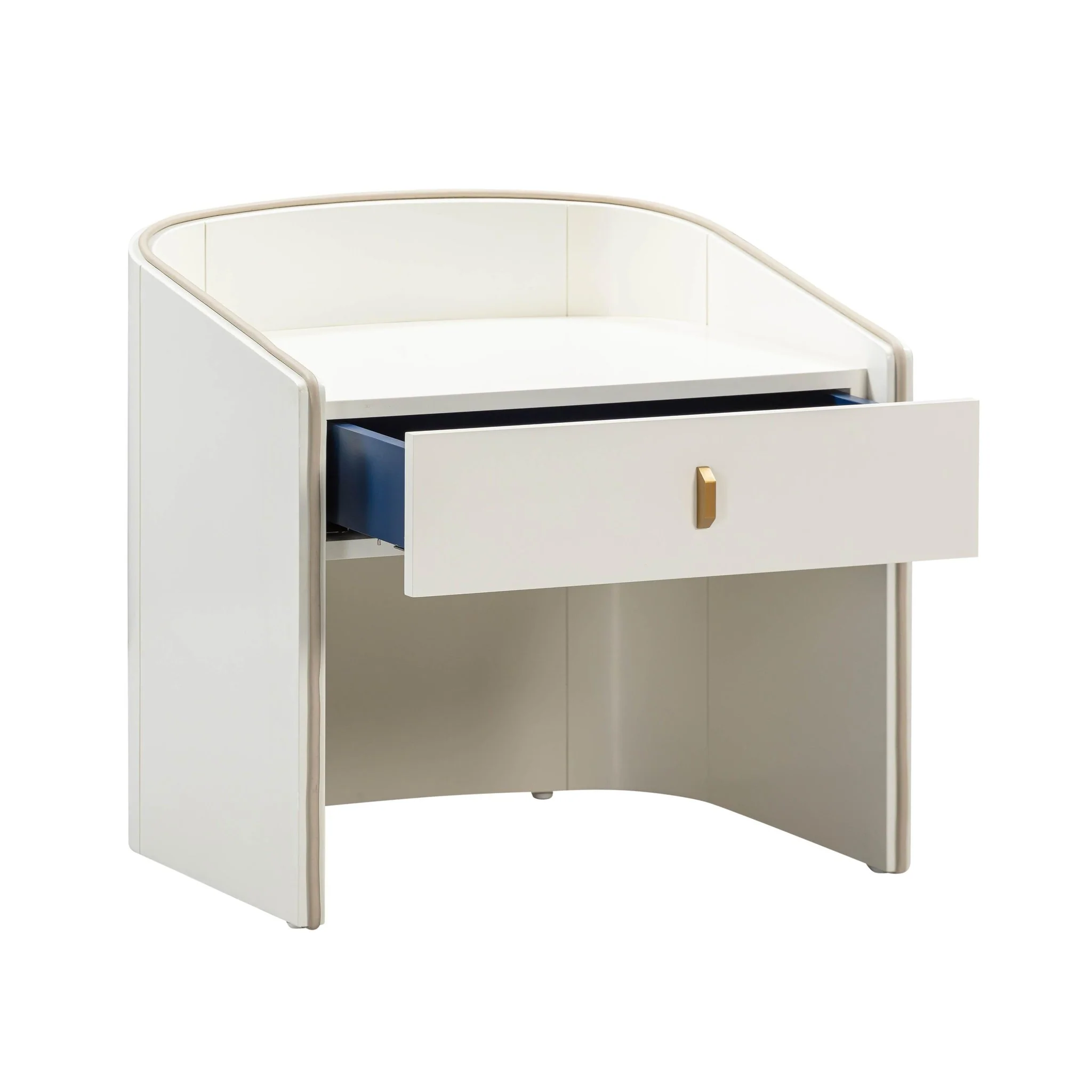 Collins Cream Lacquer Nightstand - Image 6
