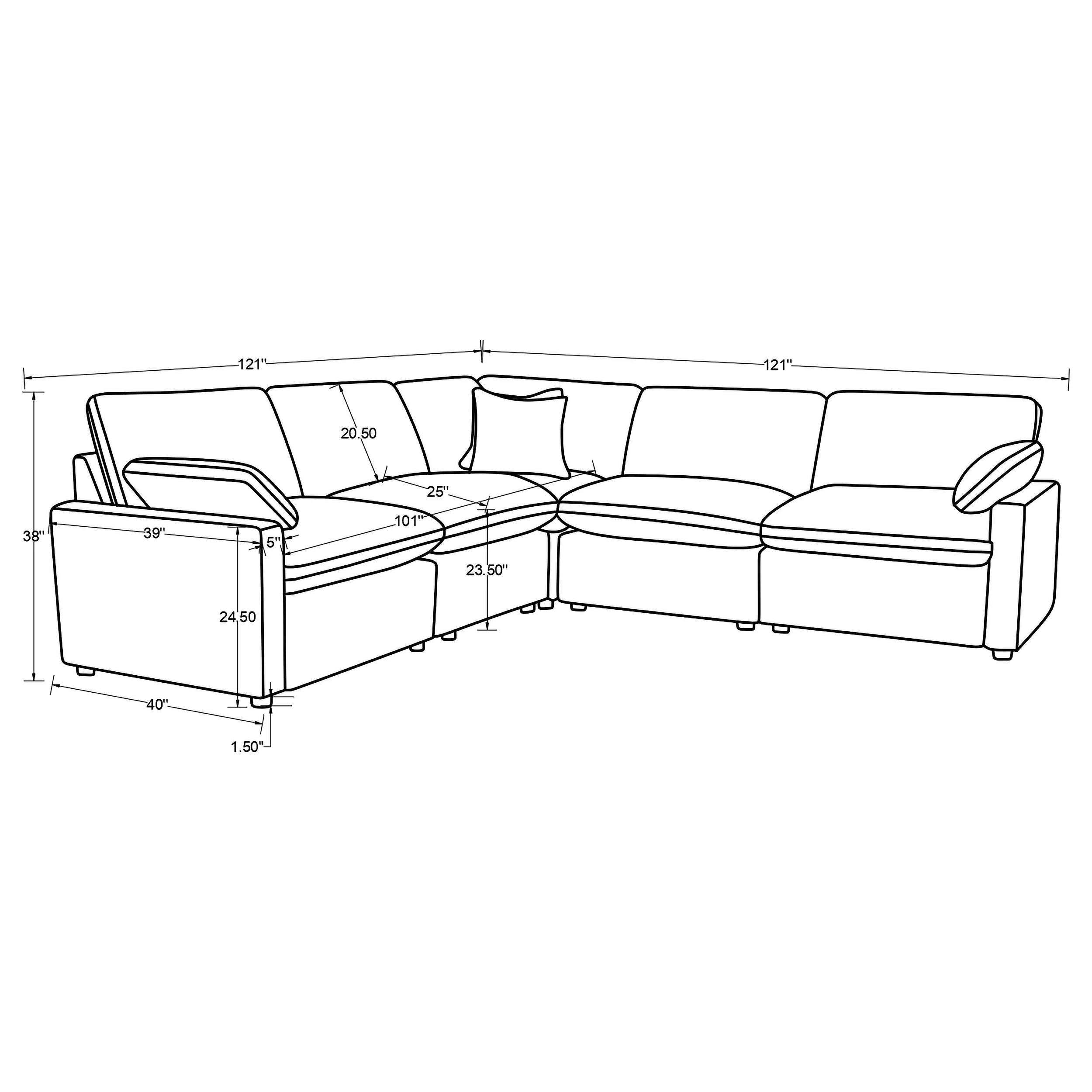 Collins Modular Power Reclining Sectional Sofa - Image 16