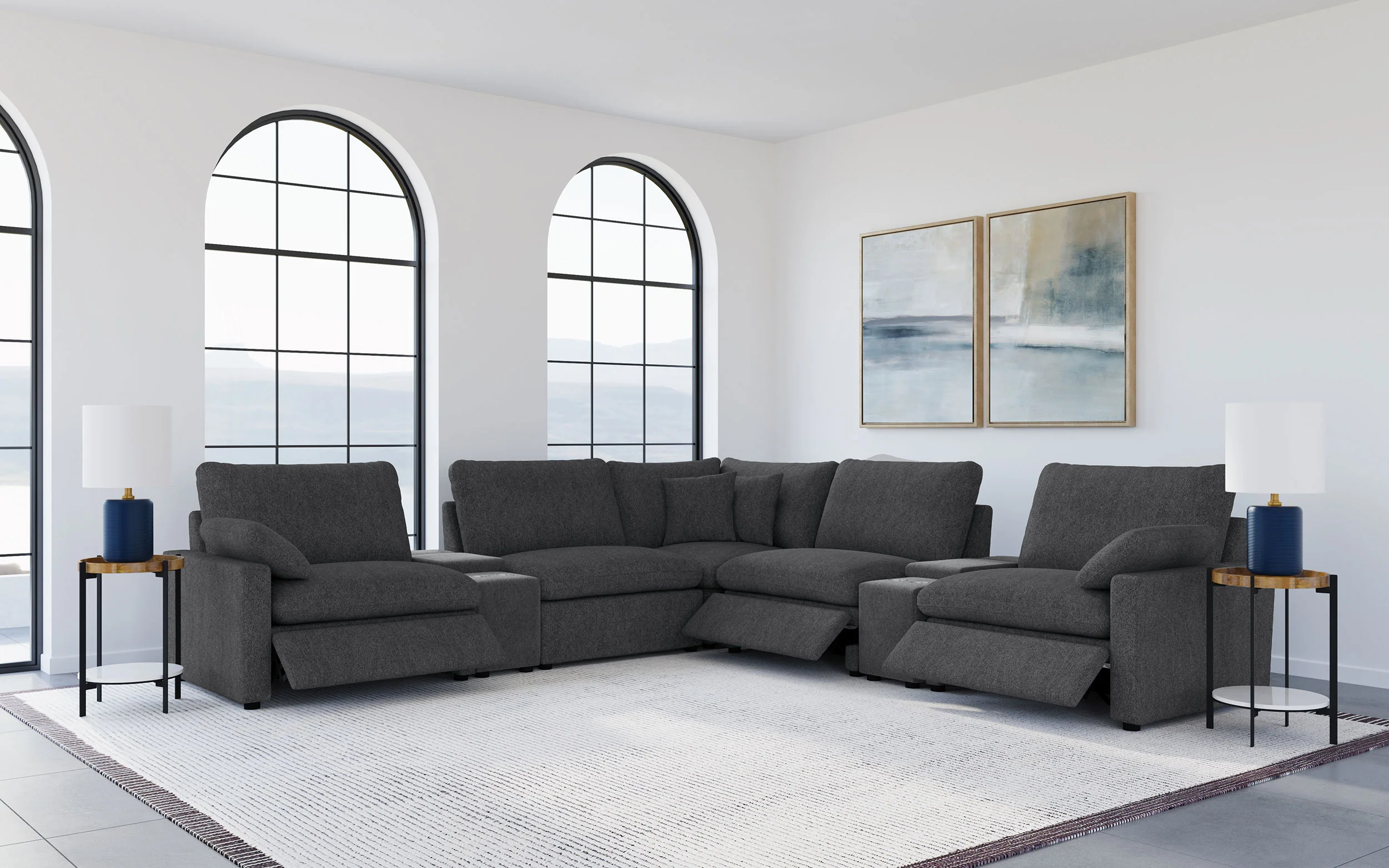 Collins Modular Power Reclining Sectional Sofa - Image 52