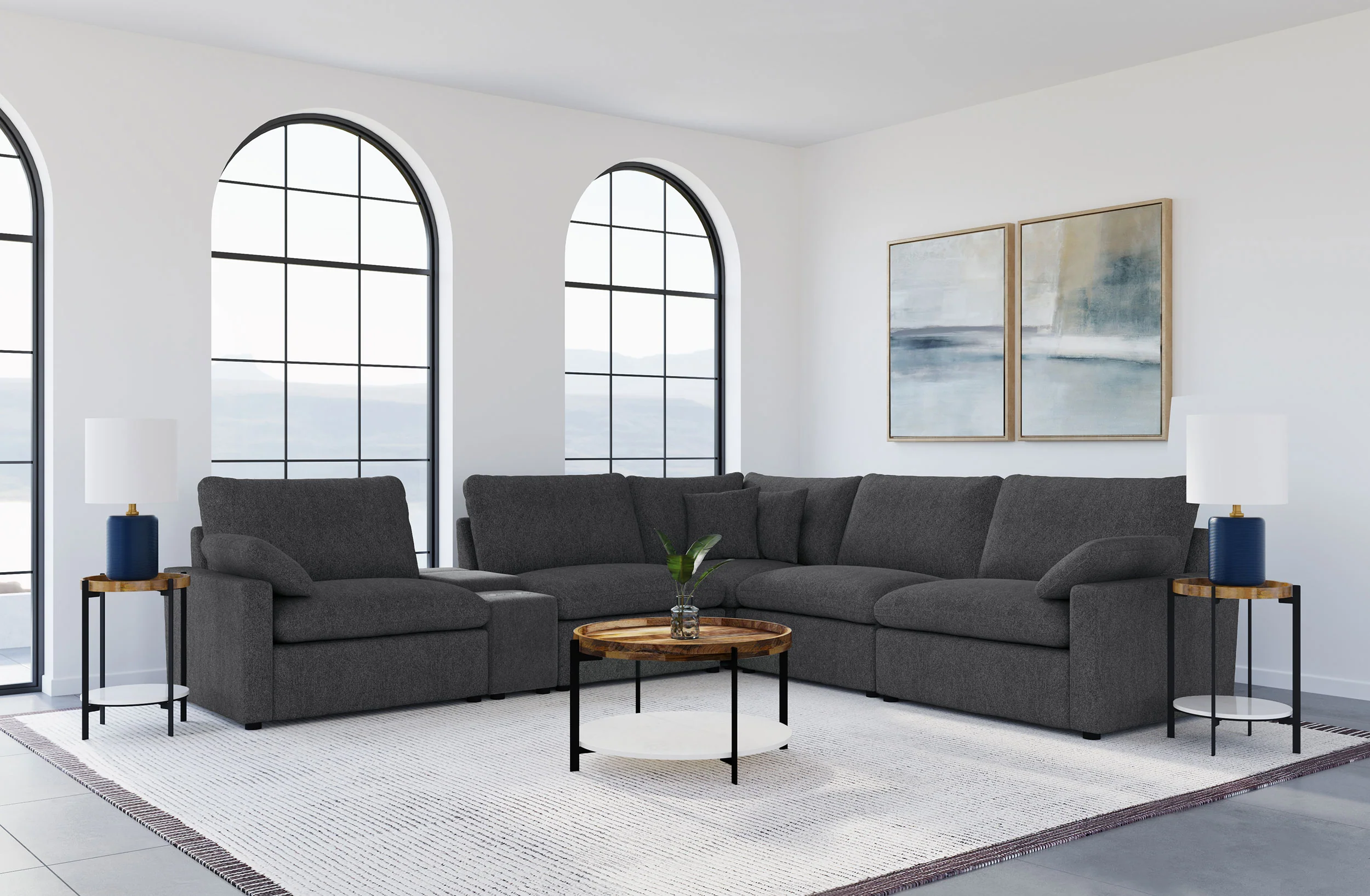Collins Modular Power Reclining Sectional Sofa - Image 58