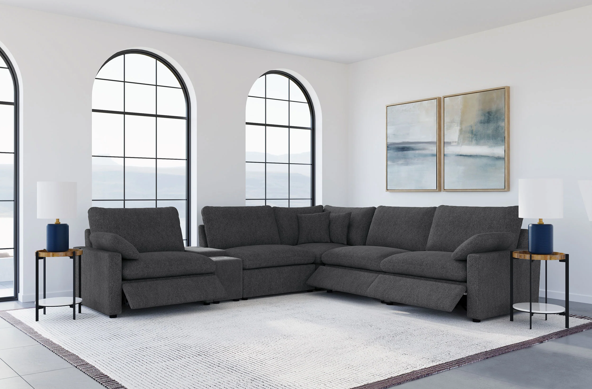 Collins Modular Power Reclining Sectional Sofa - Image 59