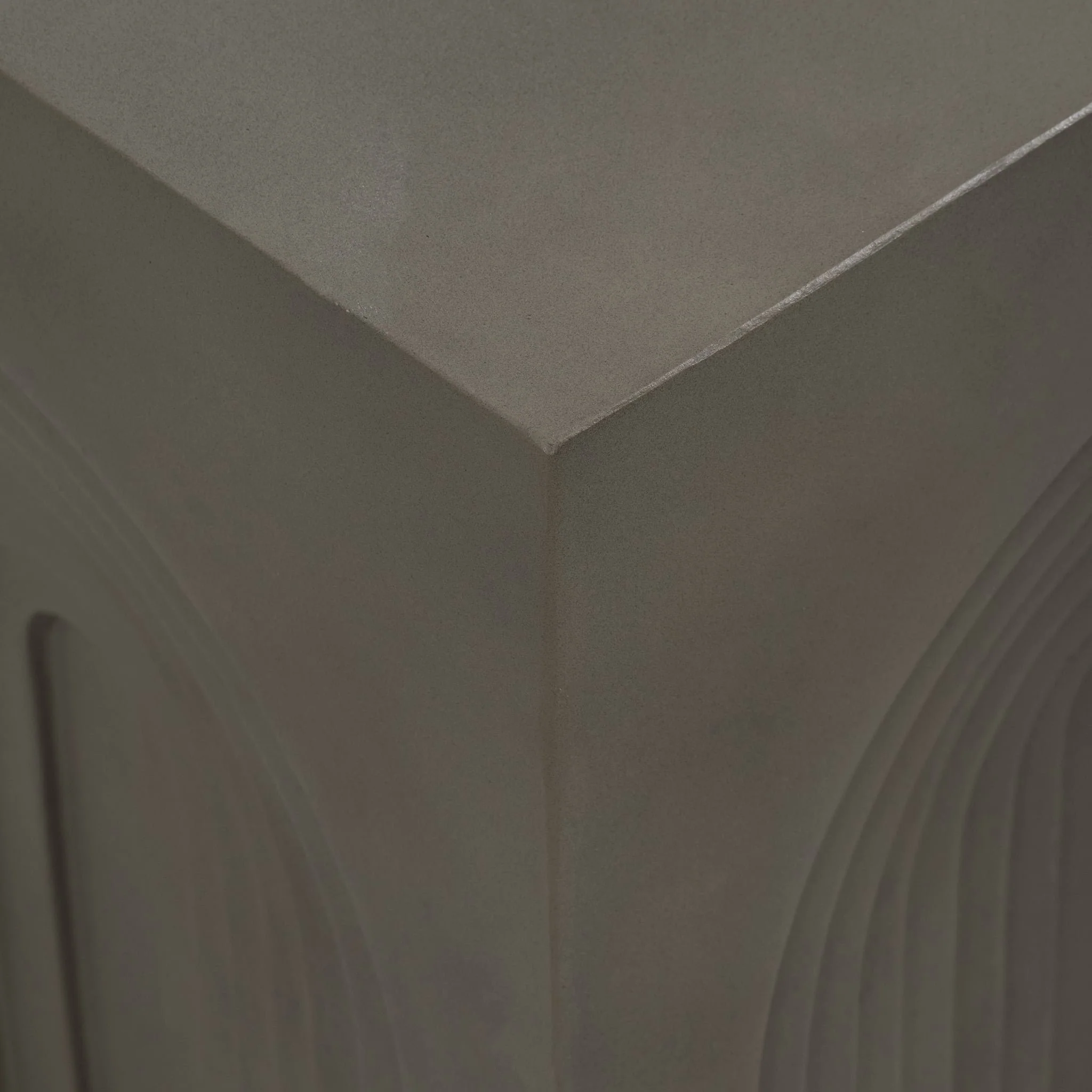 Concrete, 18" Arches In Square Accent Table, Dark - Image 4