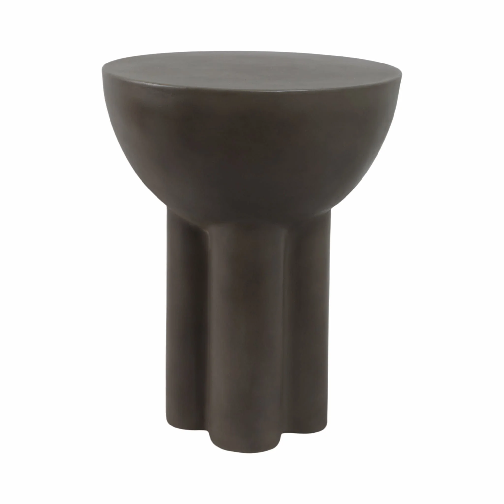 Concrete, 18" Contemporary End Table, Dark Grey - Image 4