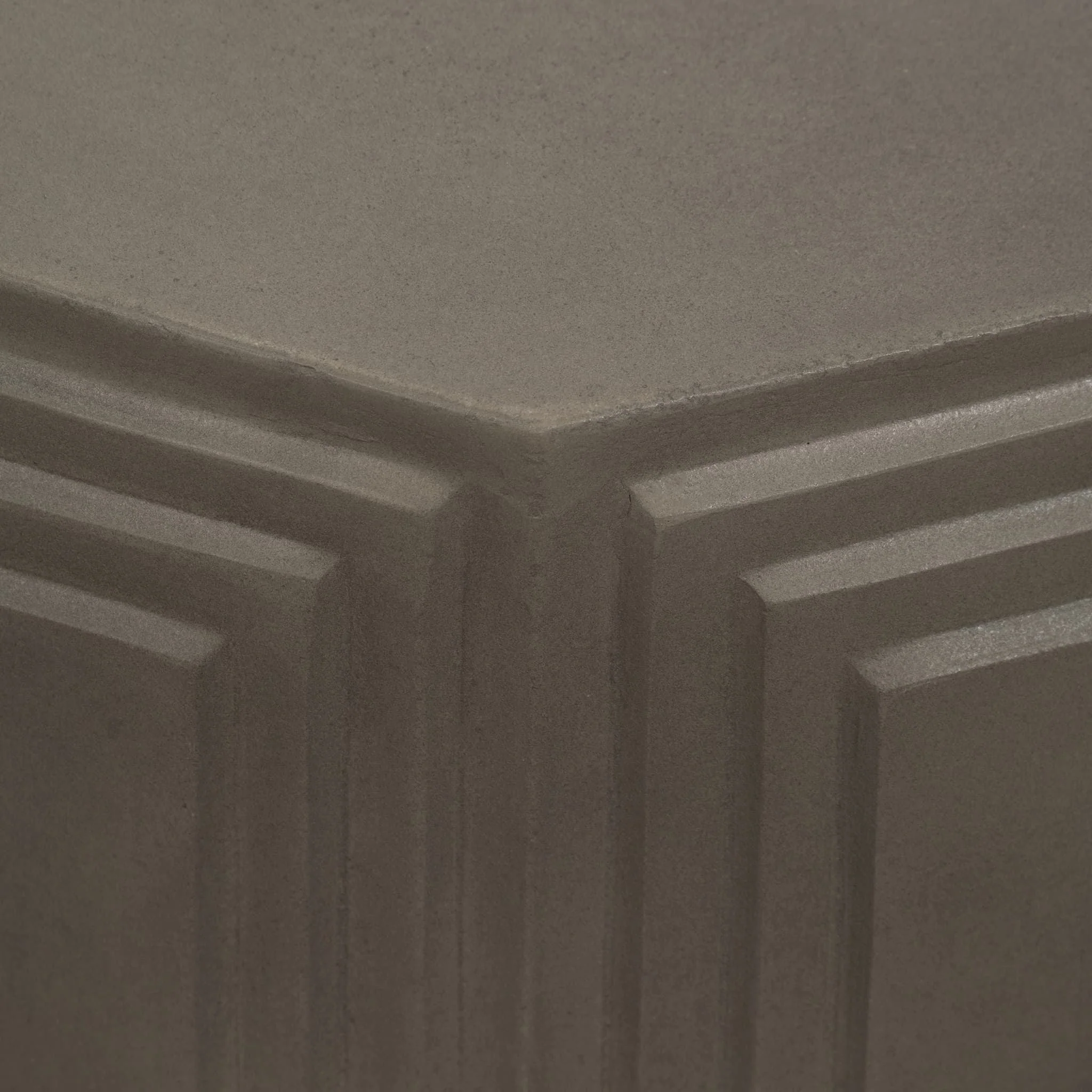 Concrete, 18" Geometric Accent Table, Dark Grey - Image 6