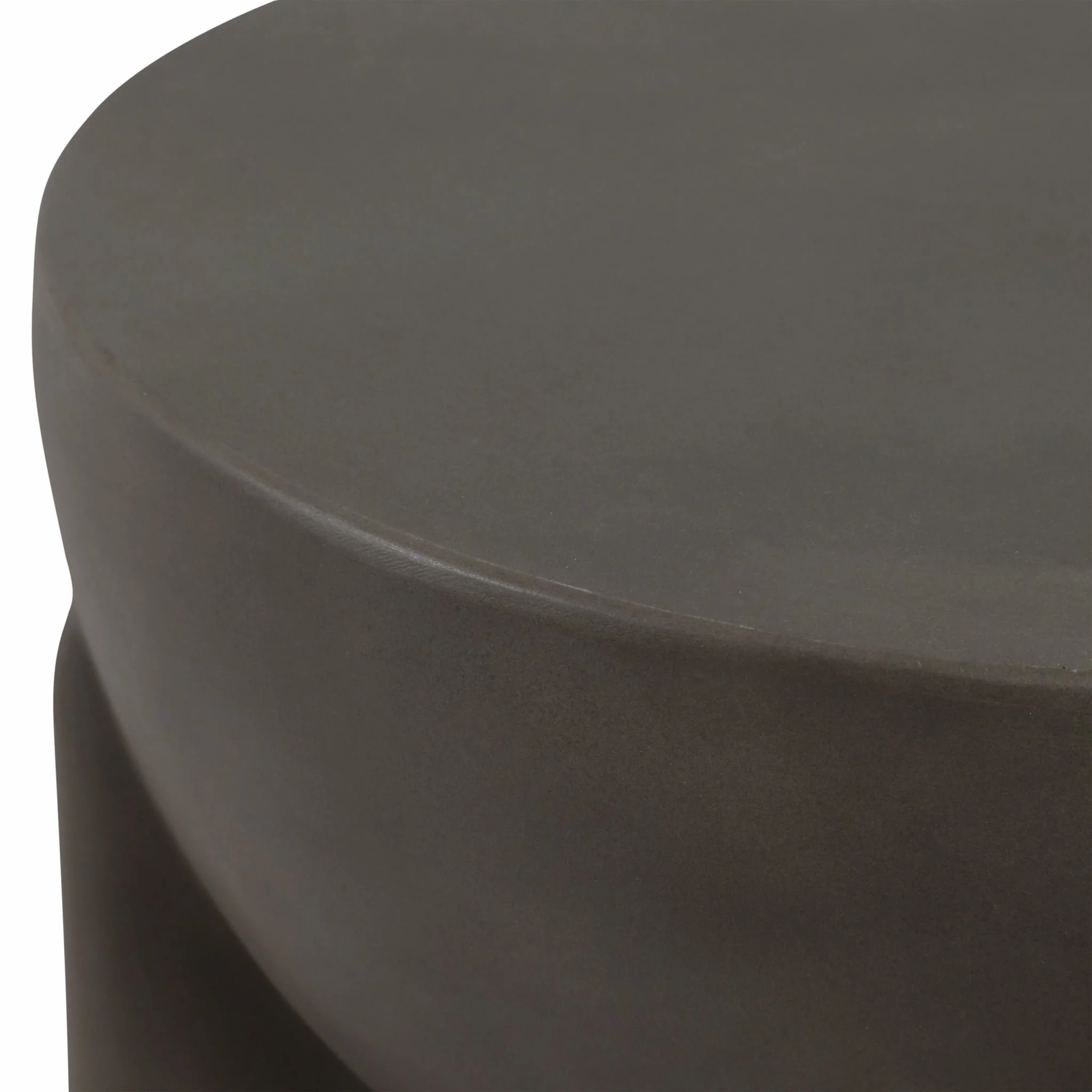 Concrete, 19" Contemporary Accent Table, Dark Grey - Image 6
