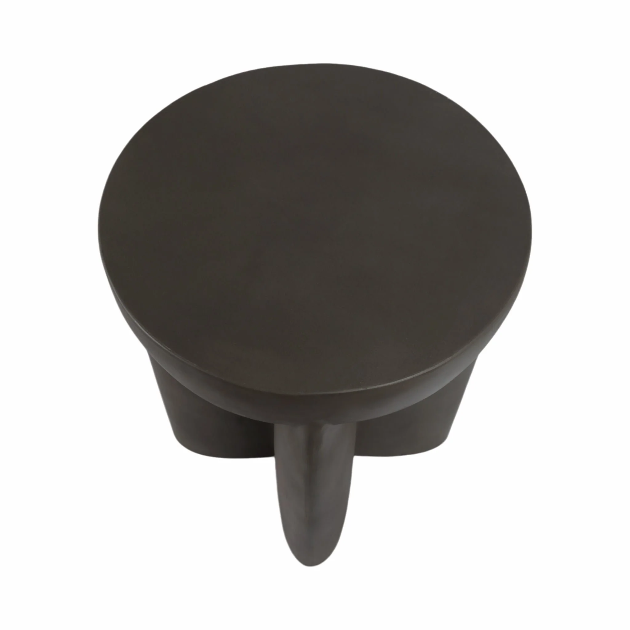 Concrete, 19" Contemporary Accent Table, Dark Grey - Image 7