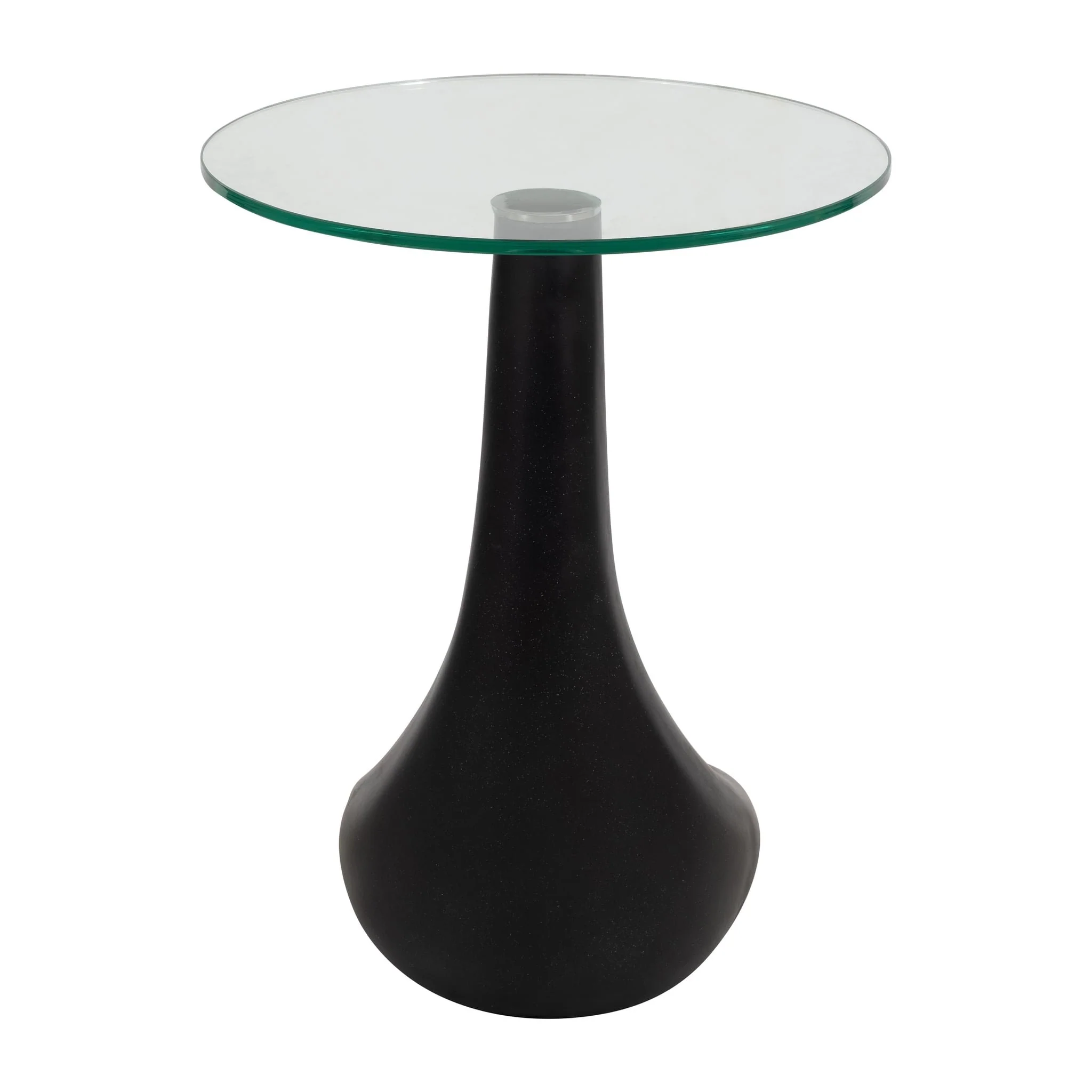 Concrete, 22" Golf Club Base W/glass Top Accent Ta - Image 3