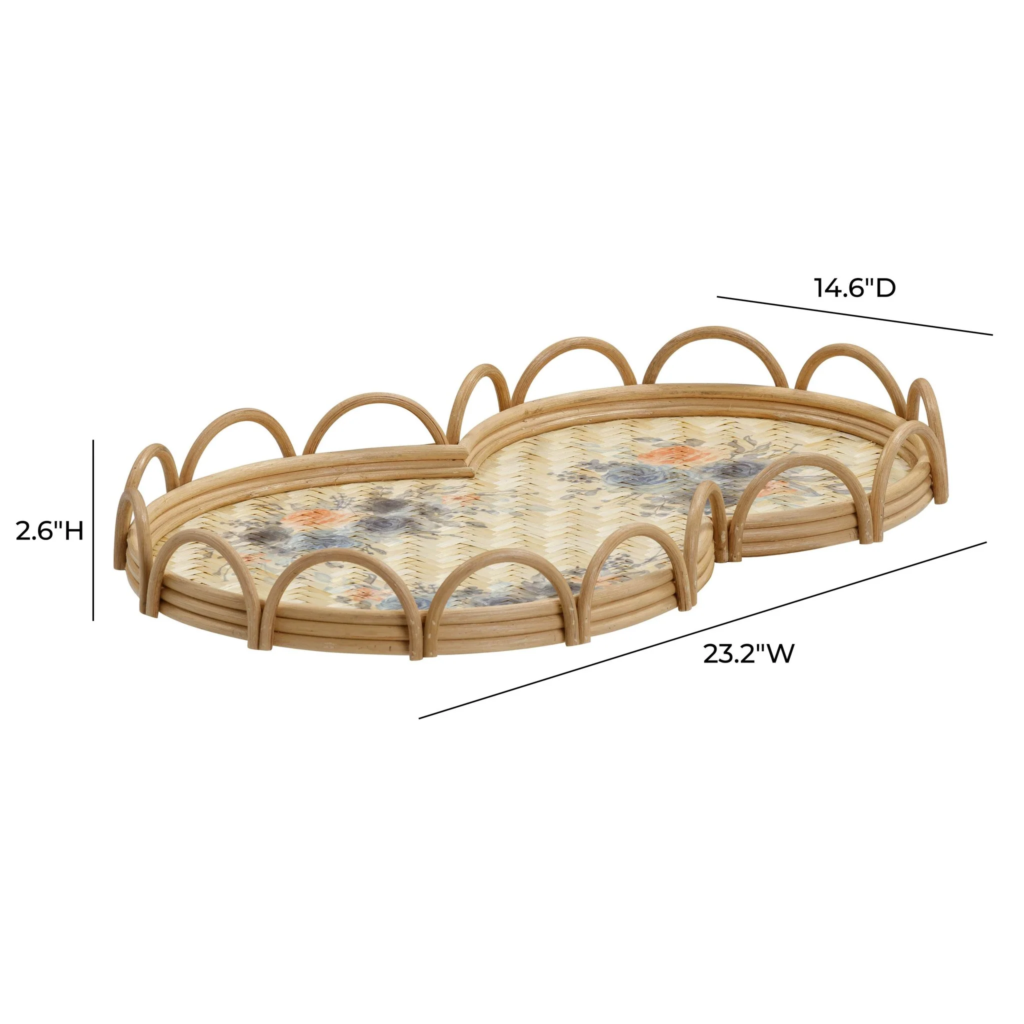 Corey Figure Eight Bamboo Tray - Image 8