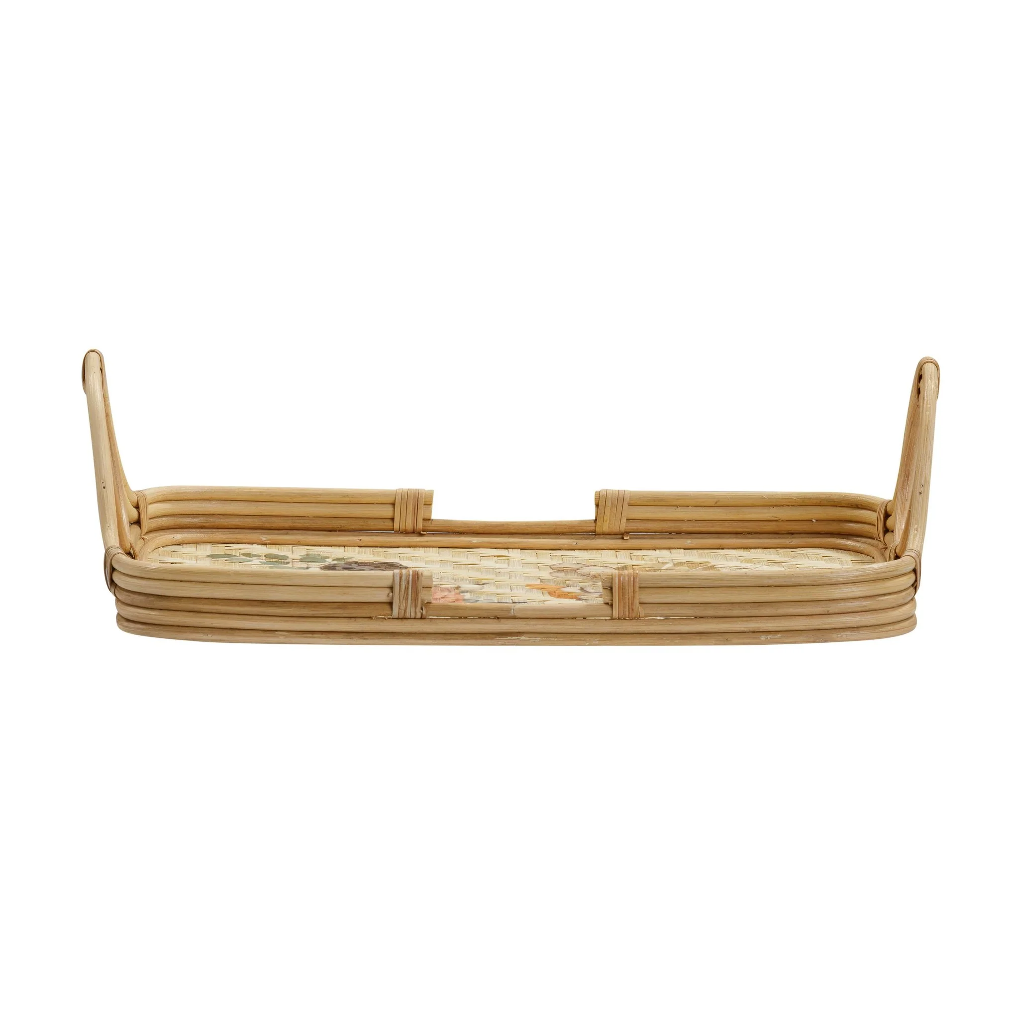 Corey Floral Bamboo Tray - Image 4