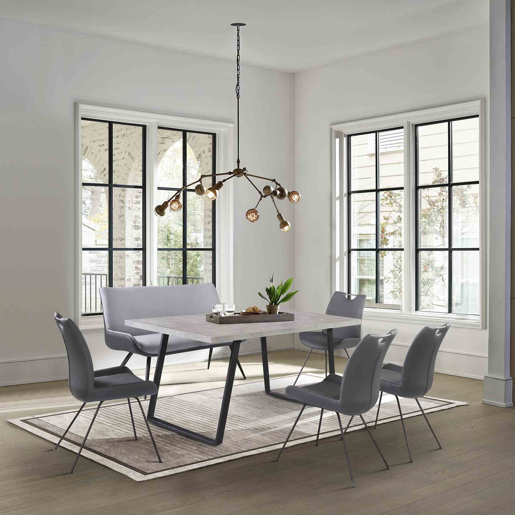 Coronado 6 Piece Gray Rectangular Dining Set - Image 8