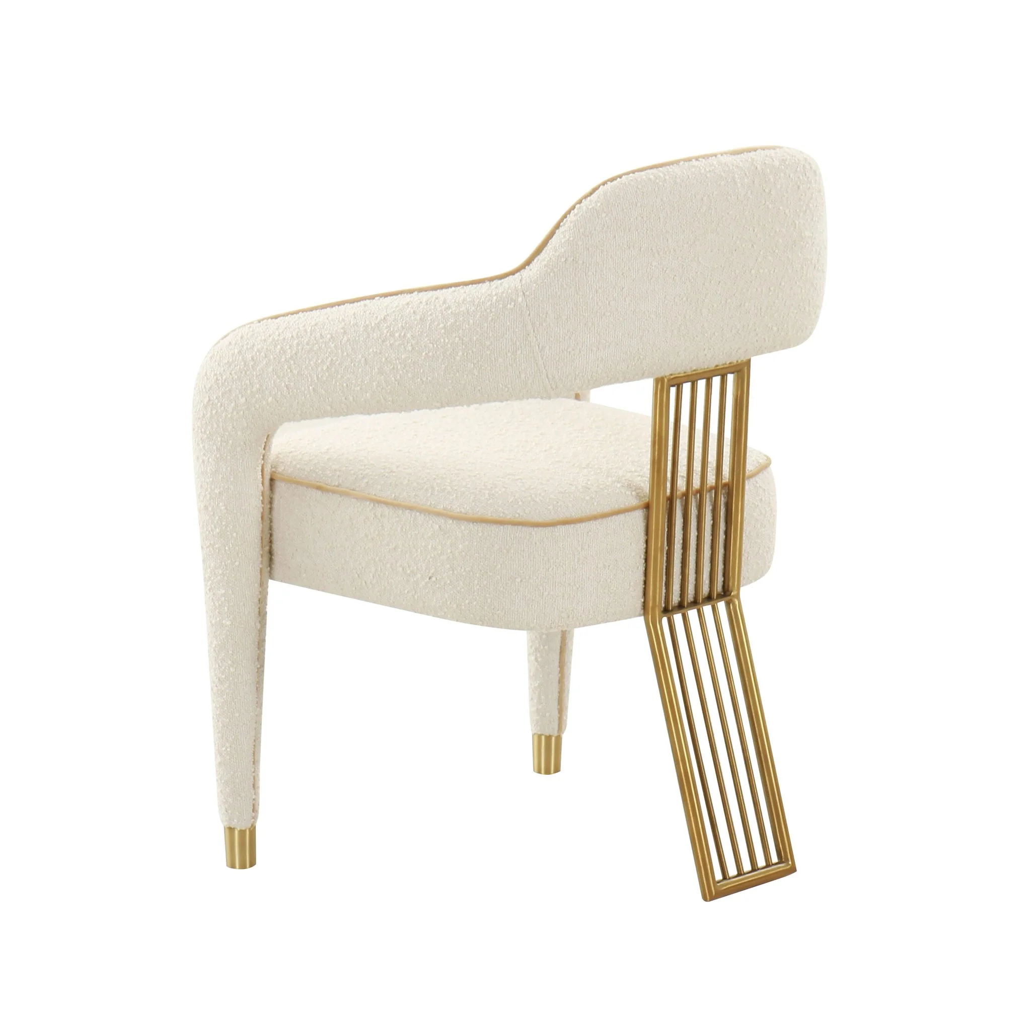 Corralis Cream Performance Boucle Dining Chair - Image 4