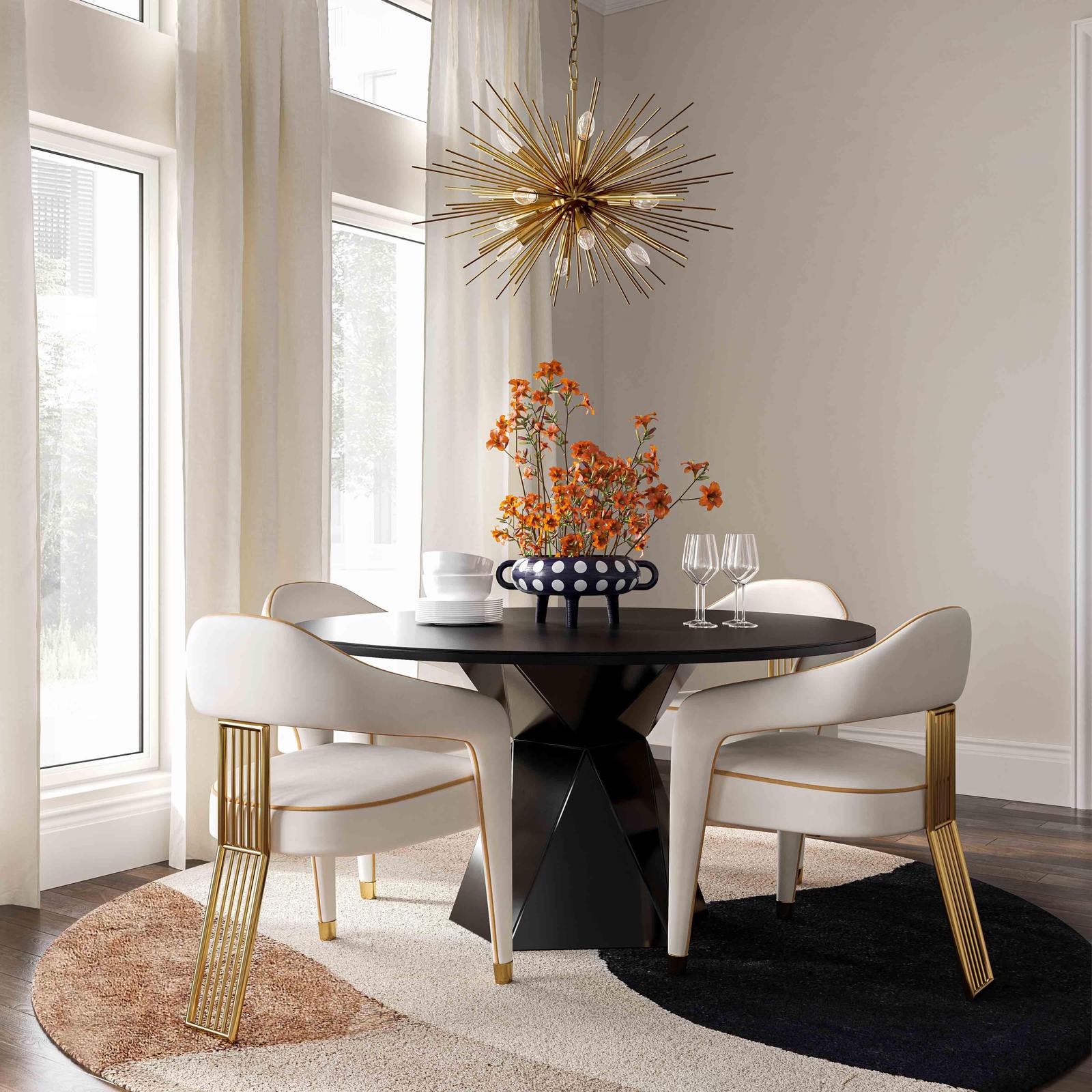 Corralis Cream Performance Linen Dining Chair - Image 2