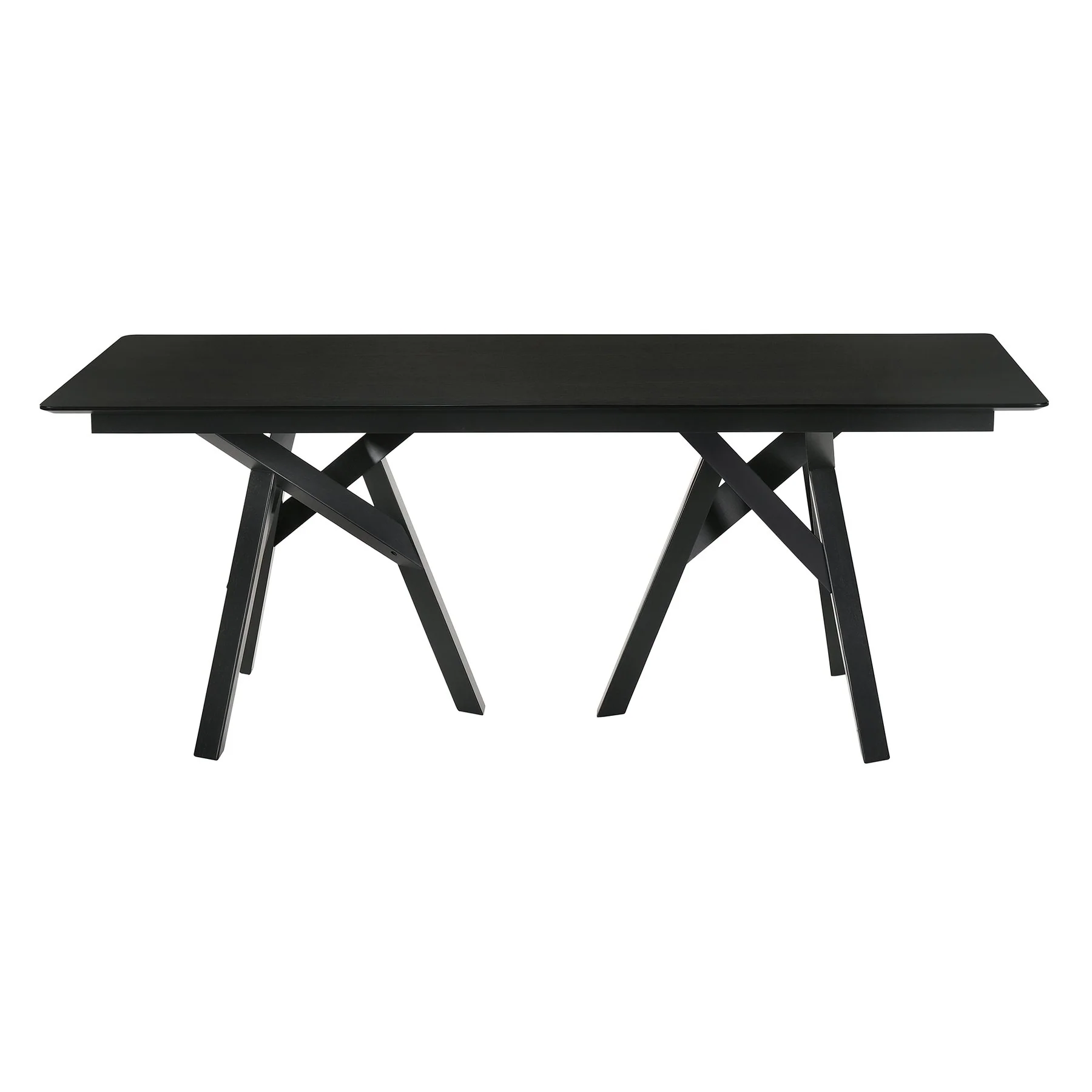 Cortina and Jackie 5 Piece Black Rectangular Dining Set - Image 6