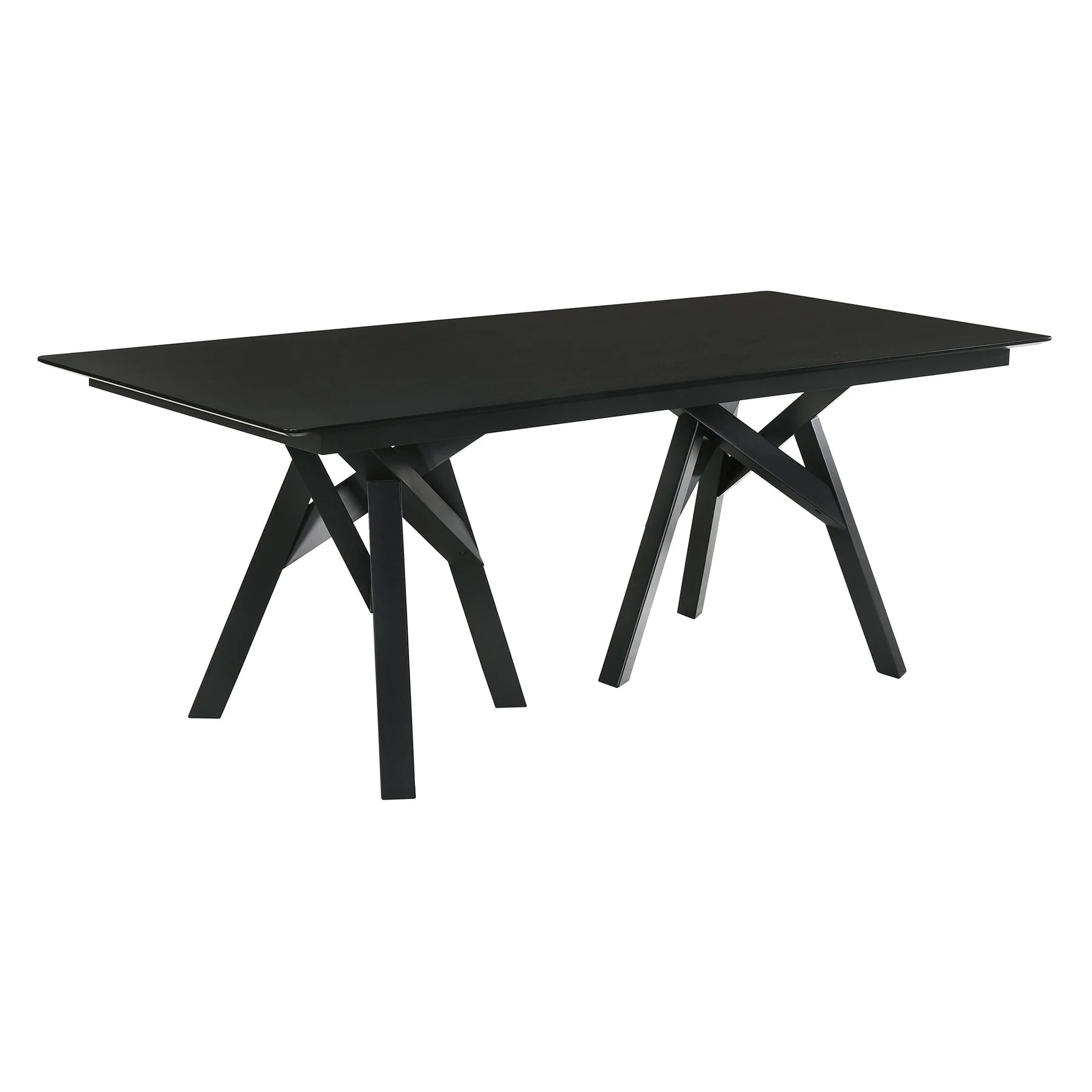 Cortina and Lima 5 Piece Black Rectangular Dining Set - Image 5