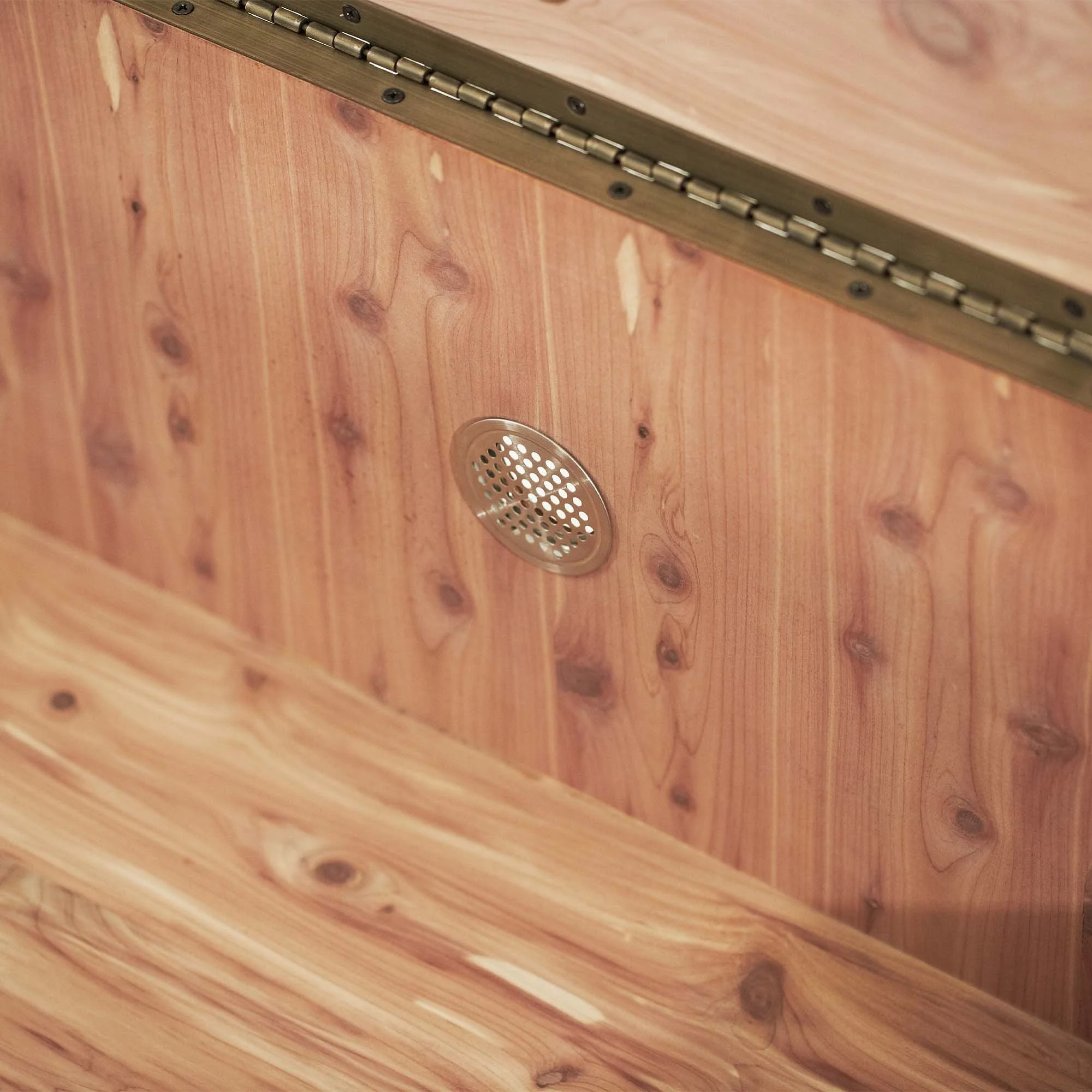 Cortina Leather Bedside Bench - Honey Walnut - Image 2